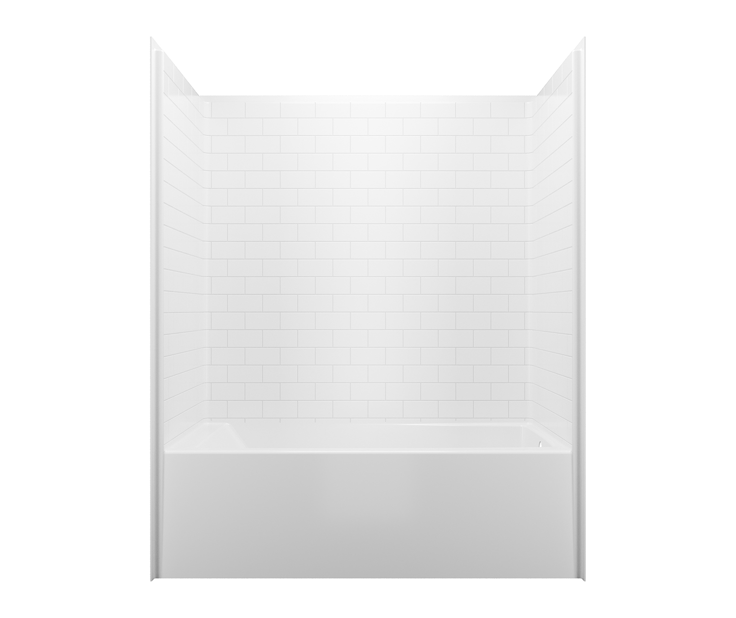 6030sttm Afr Acrylx Alcove One Piece Tub Shower In view 2