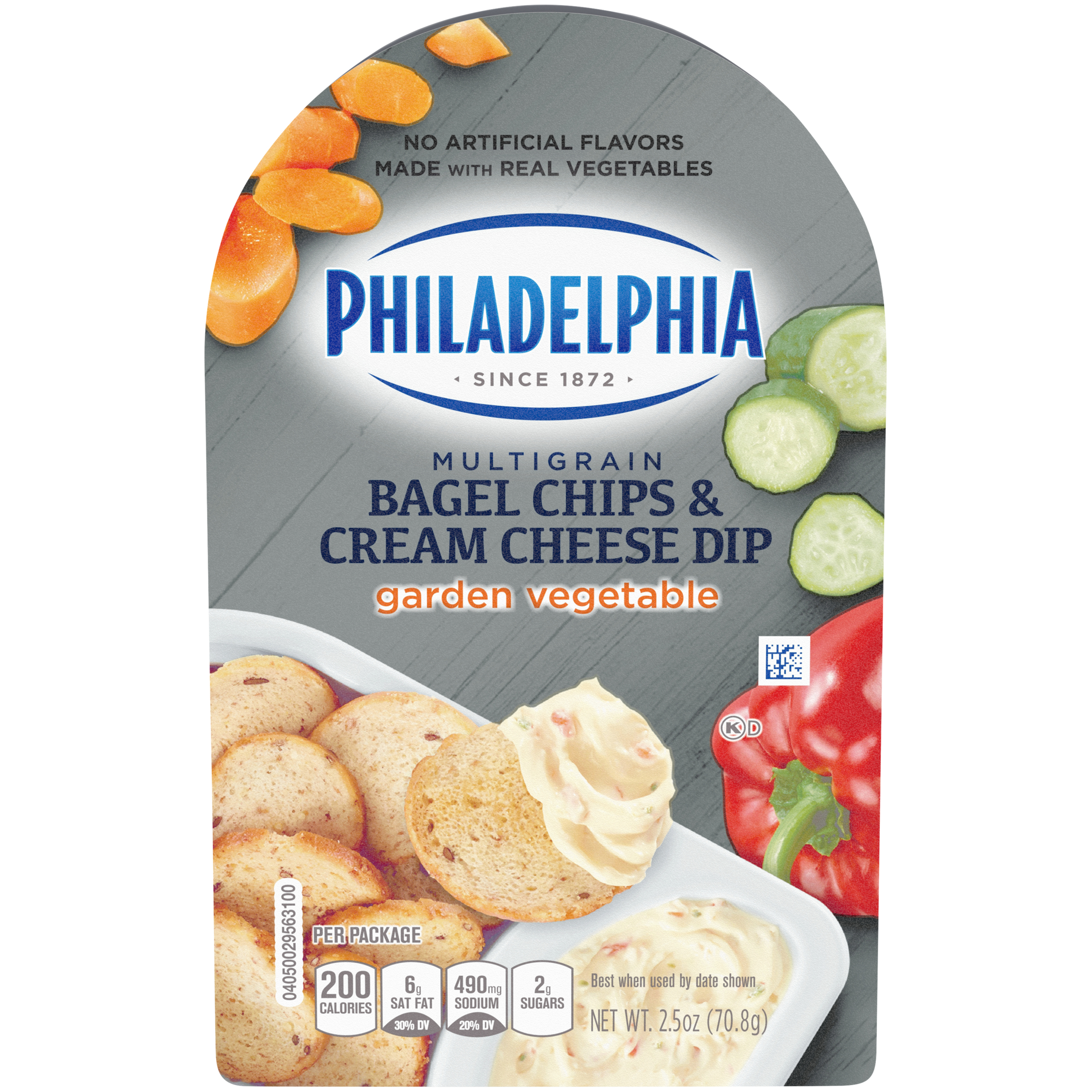 Philadelphia Bagel Chips & Garden Vegetable Cream Cheese Dip 2.5 oz