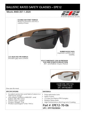 Product Sheet for EPE12-70-06