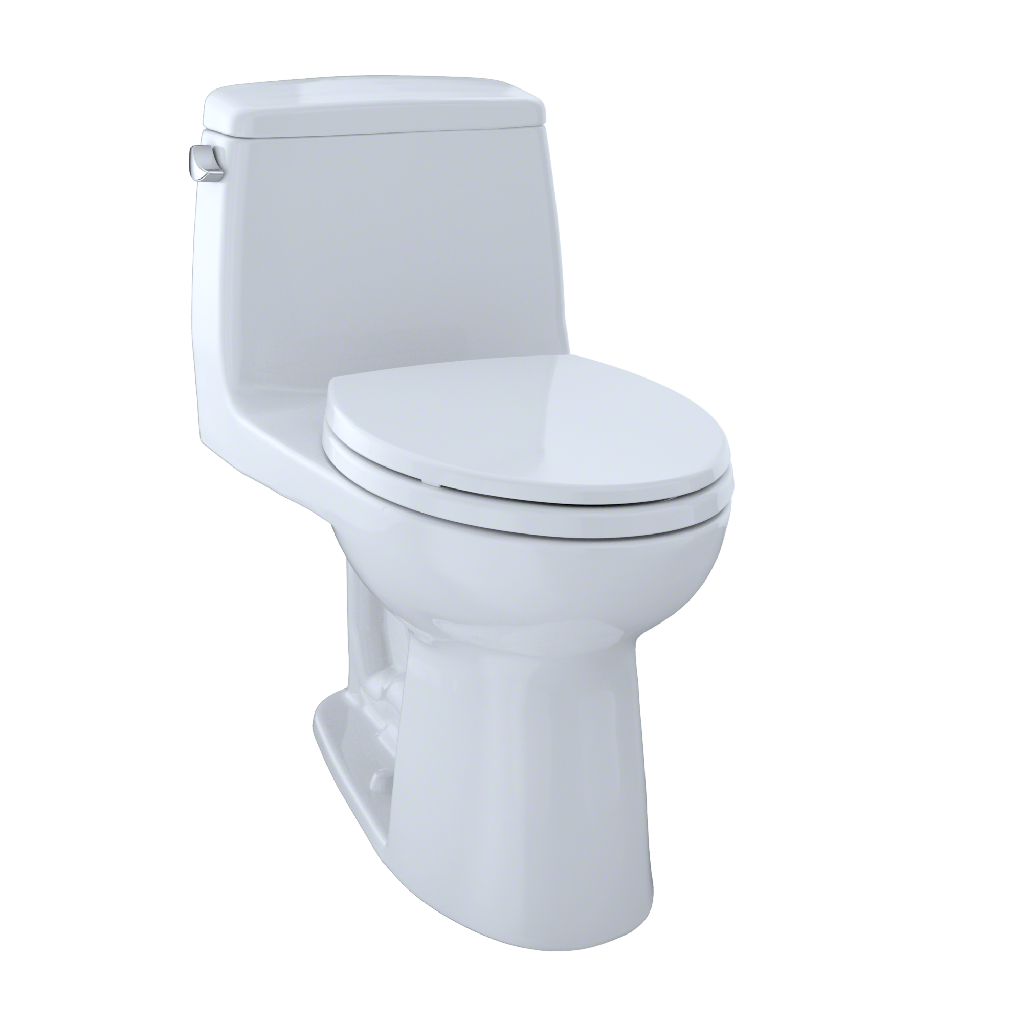 TOTO UltraMax One-Piece Elongated 1.6 GPF Toilet with CEFIONTECT, Cotton White, Vitreous China, MS854114SG#01