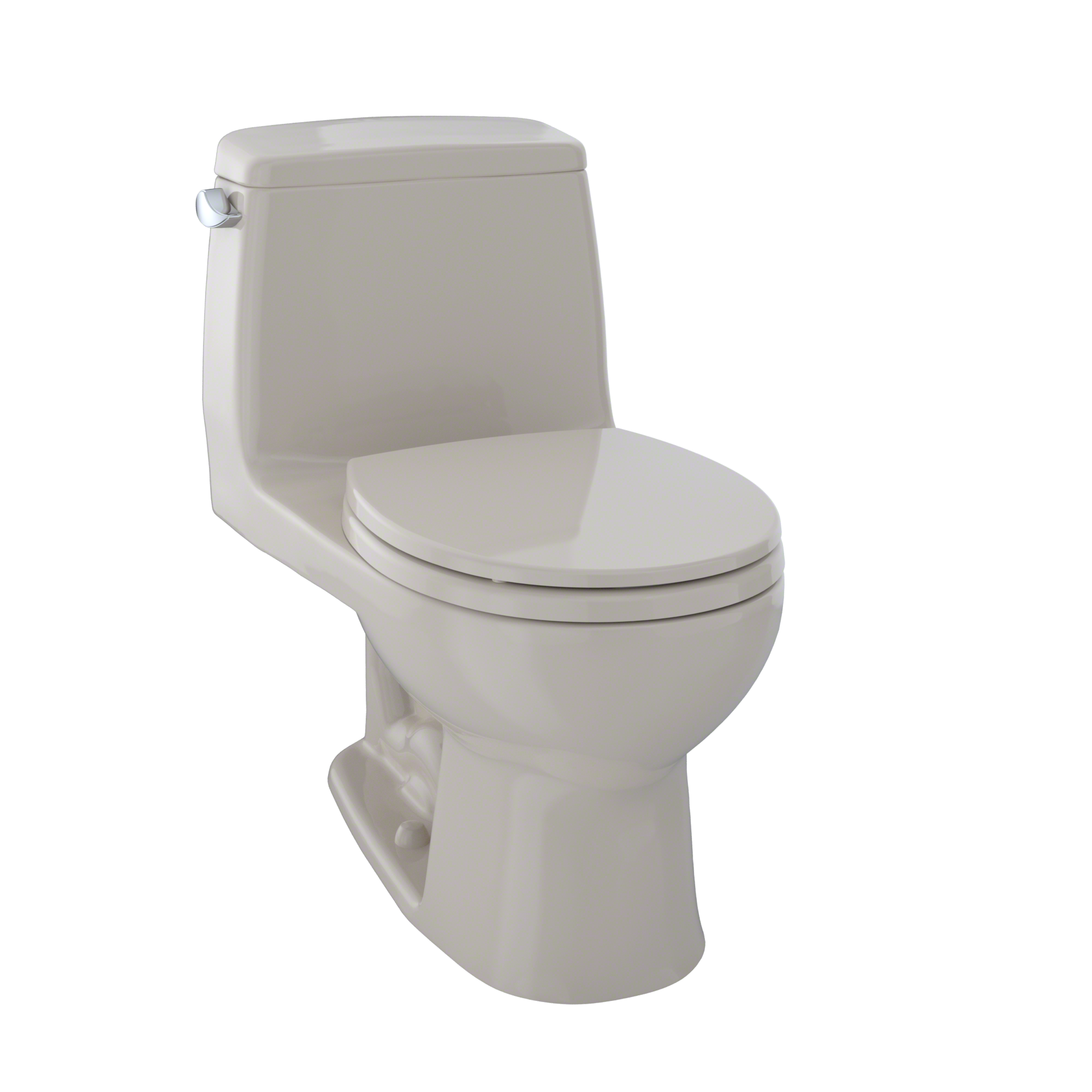 TOTO UltraMax One-Piece Round Bowl 1.6 GPF Toilet, Bone, Vitreous China, MS853113S#03