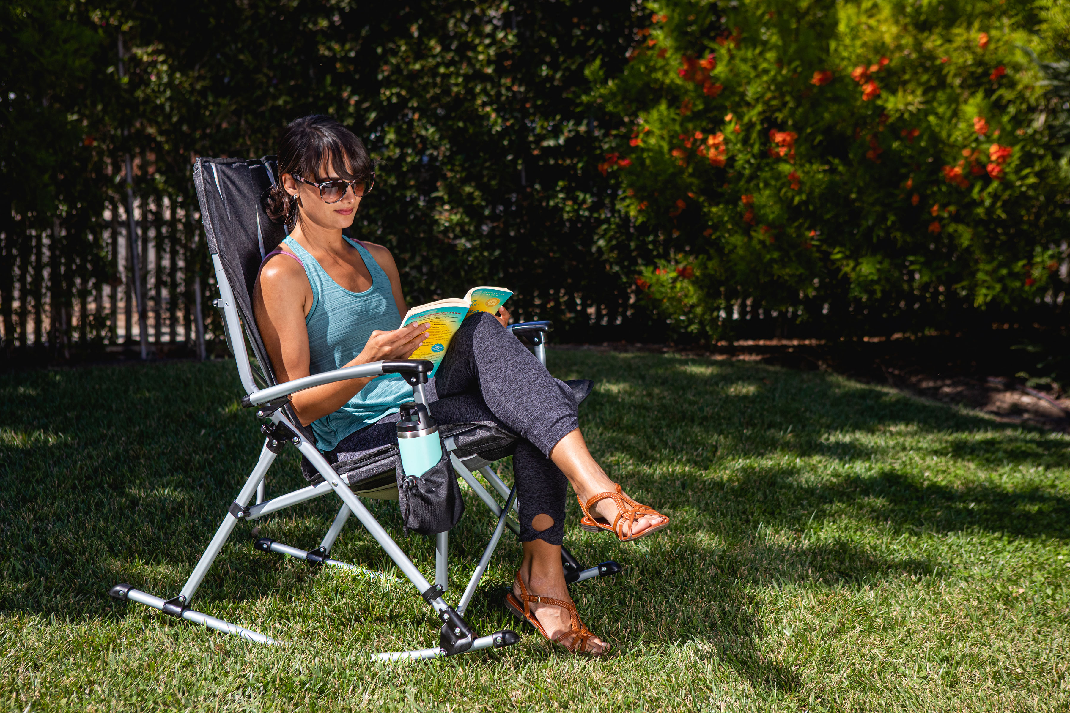 Oregon Ducks - Outdoor Rocking Camp Chair