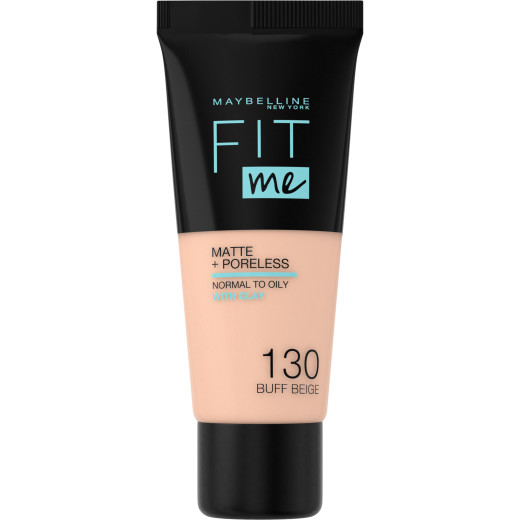 maybelline new york fit me matte+poreless fondöten - 130 buff beige