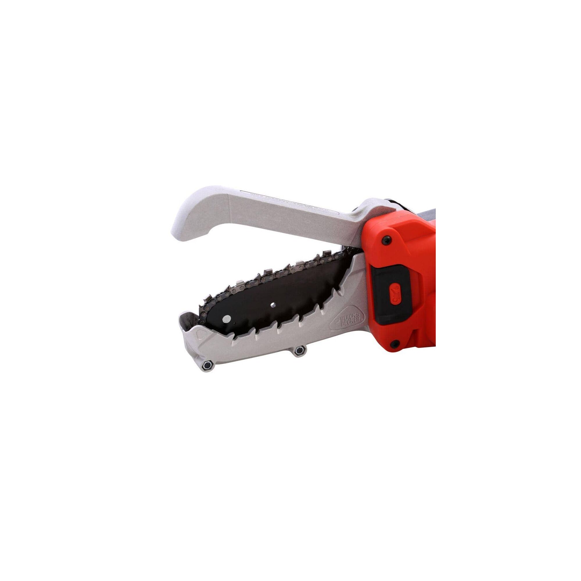 Electric Outdoor Lopper blade on white background.