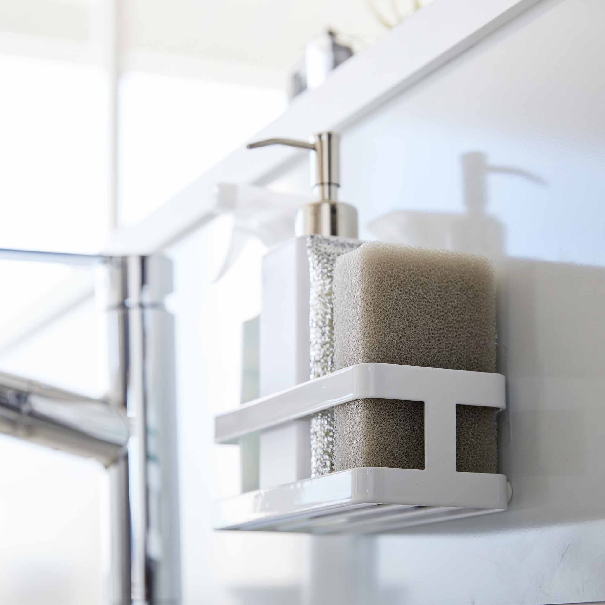 Film Hook Sponge & Bottle Holder : Open Grid for Quick Drainage