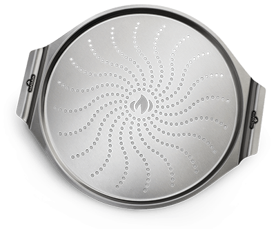 56066 - 14 inch (35.5 cm) Stainless Steel Pizza Pan