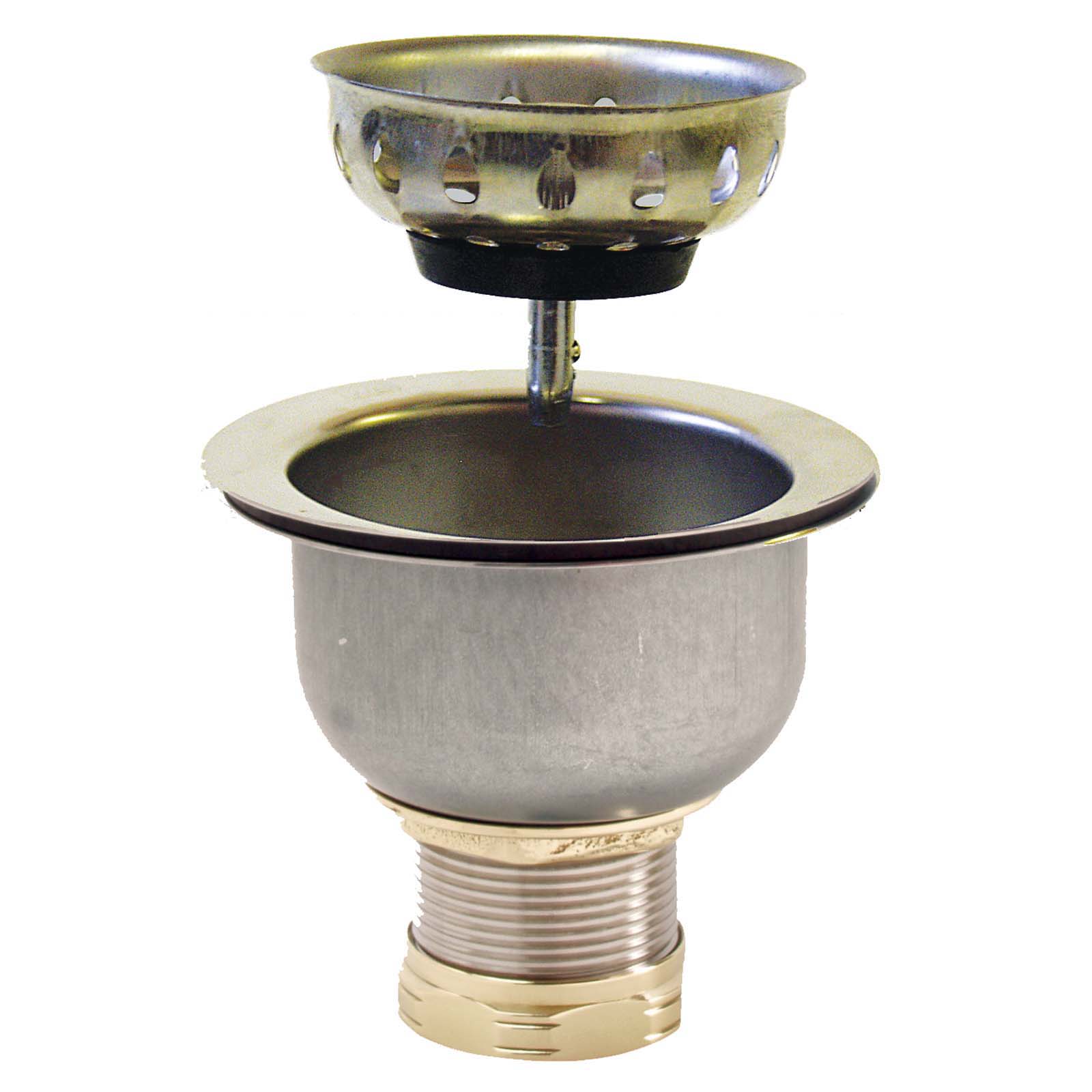 Wolverine Brass® 52810 POSI-LOCK DEEP DISH SINK STRAINER WITH 2 X BRASS NUTS