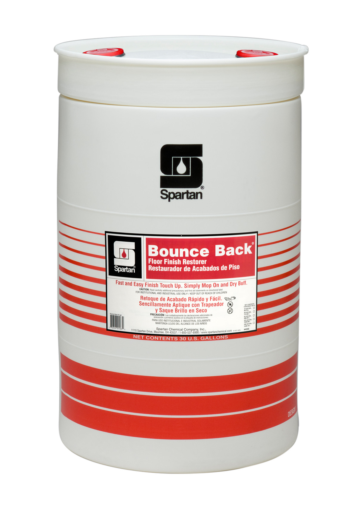 Spartan Chemical Company Bounce Back, 30 GAL DRUM