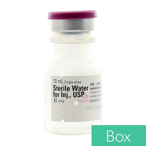 Sterile Water, 10ml Single Dose Vial - 25/Box