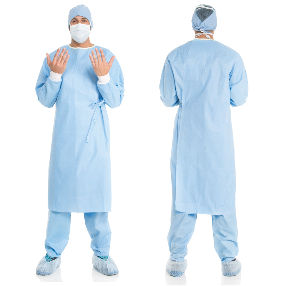 Gown Surgeon X-Lg ST w/Towel Set-In-Sleeve Design- 32/Case