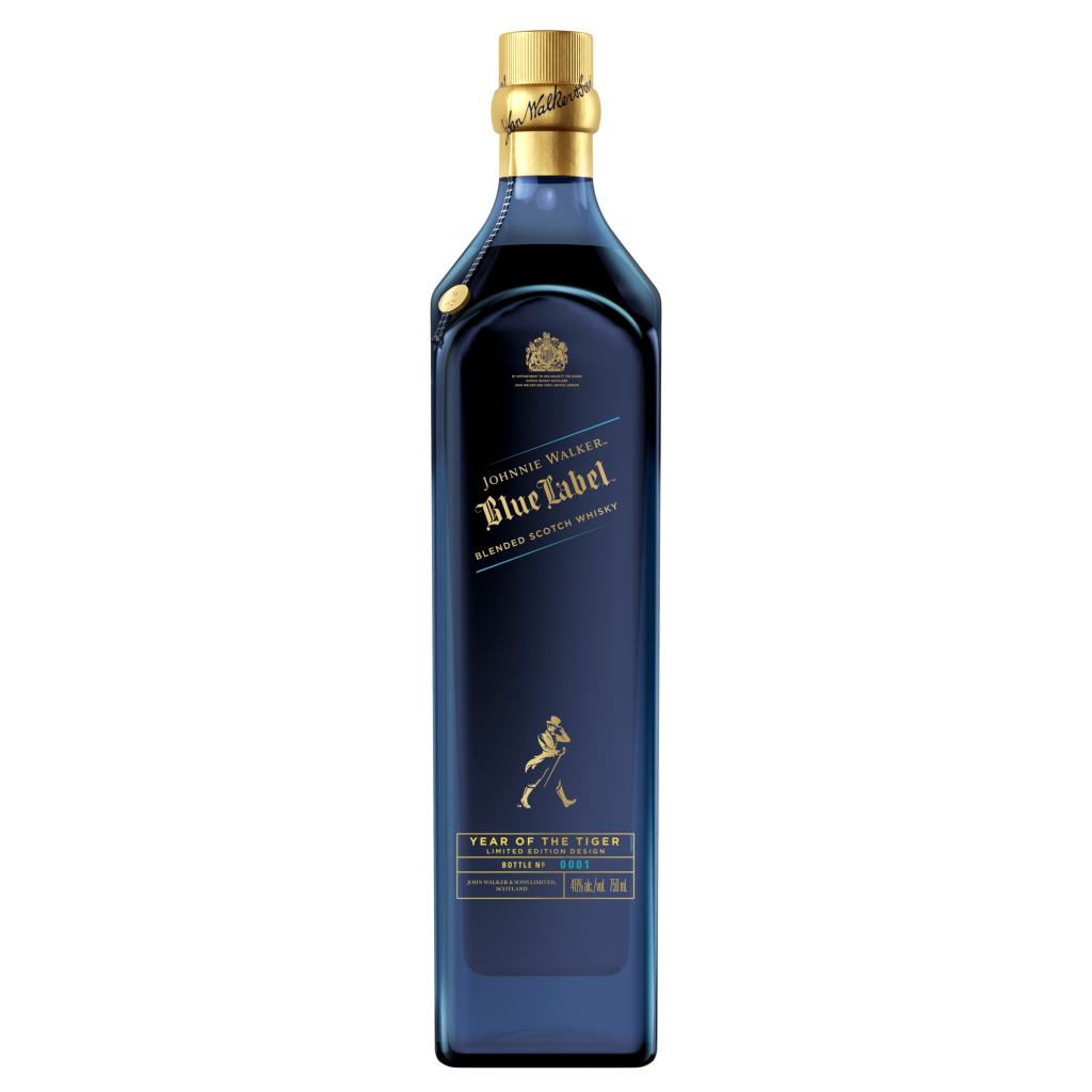 JOHNNIE WALKER BLUE LABEL BLENDED SCOTCH WHISKY, LIMITED EDITION YEAR OF THE TIGER