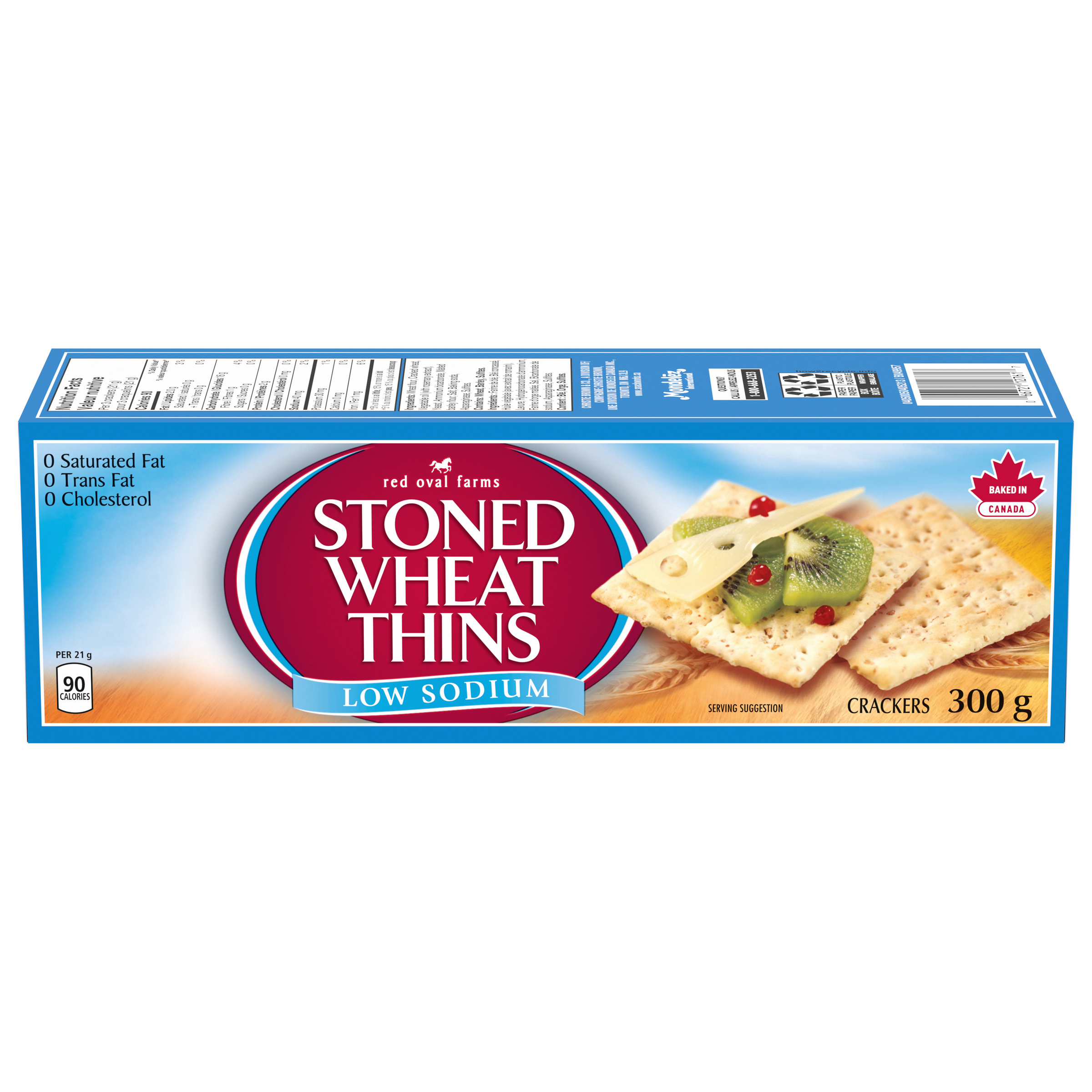 STONED WHEAT THINS Low Sodium Crackers, 300 g-0