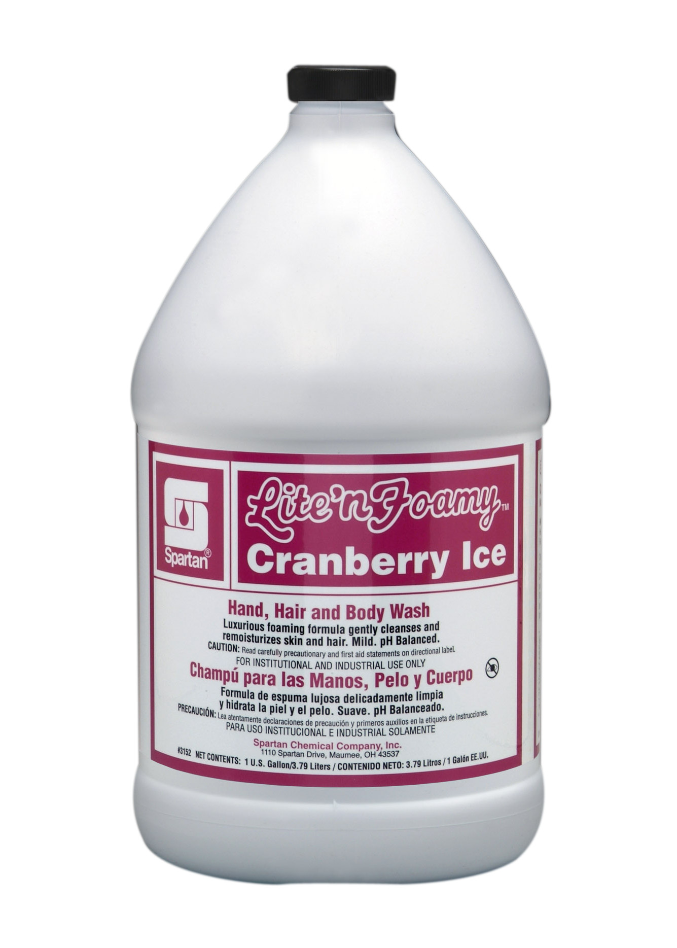 Spartan Chemical Company Lite'n Foamy Cranberry Ice, 1 GAL 4/CSE