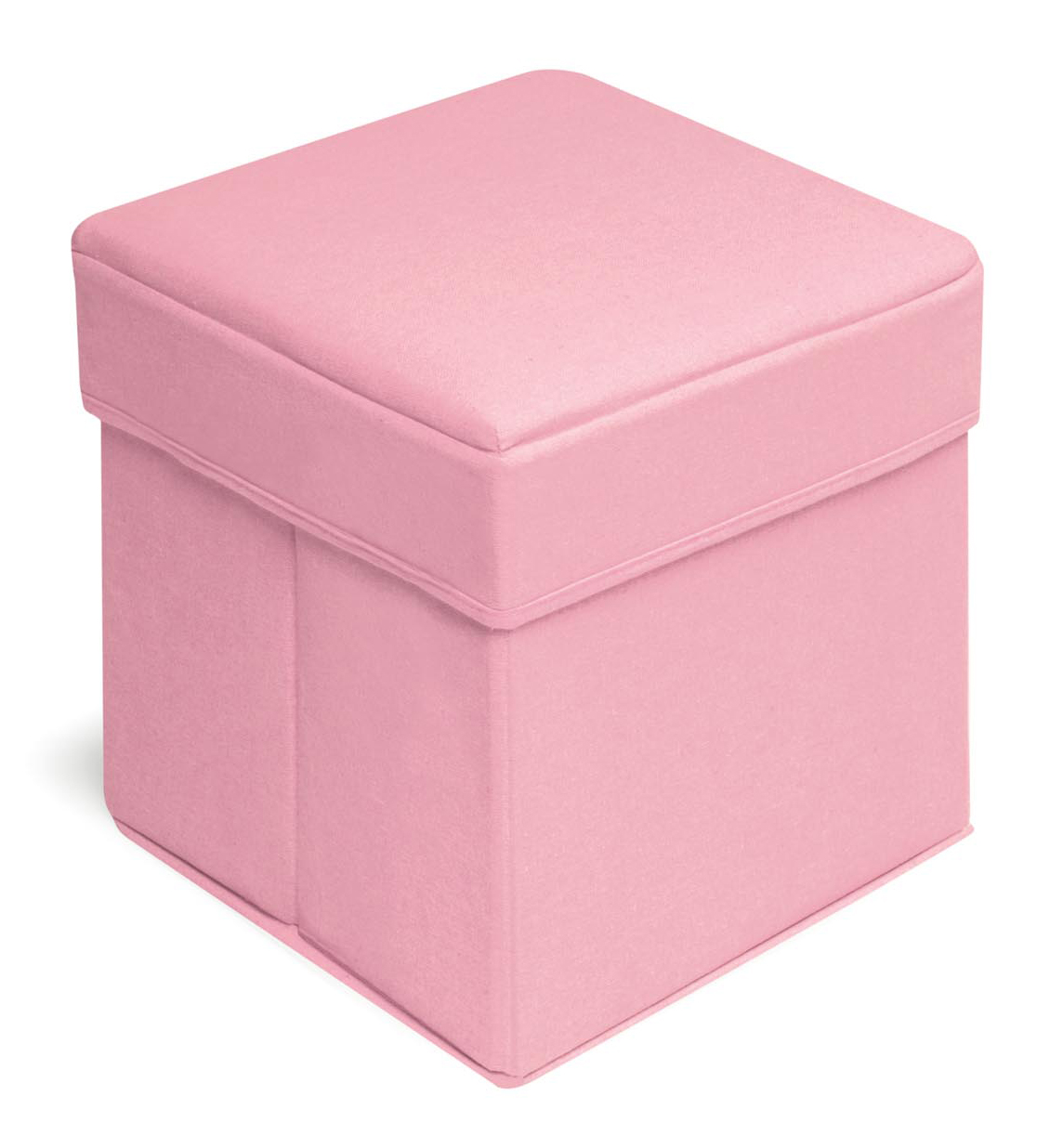 Folding Storage Seat - Pink