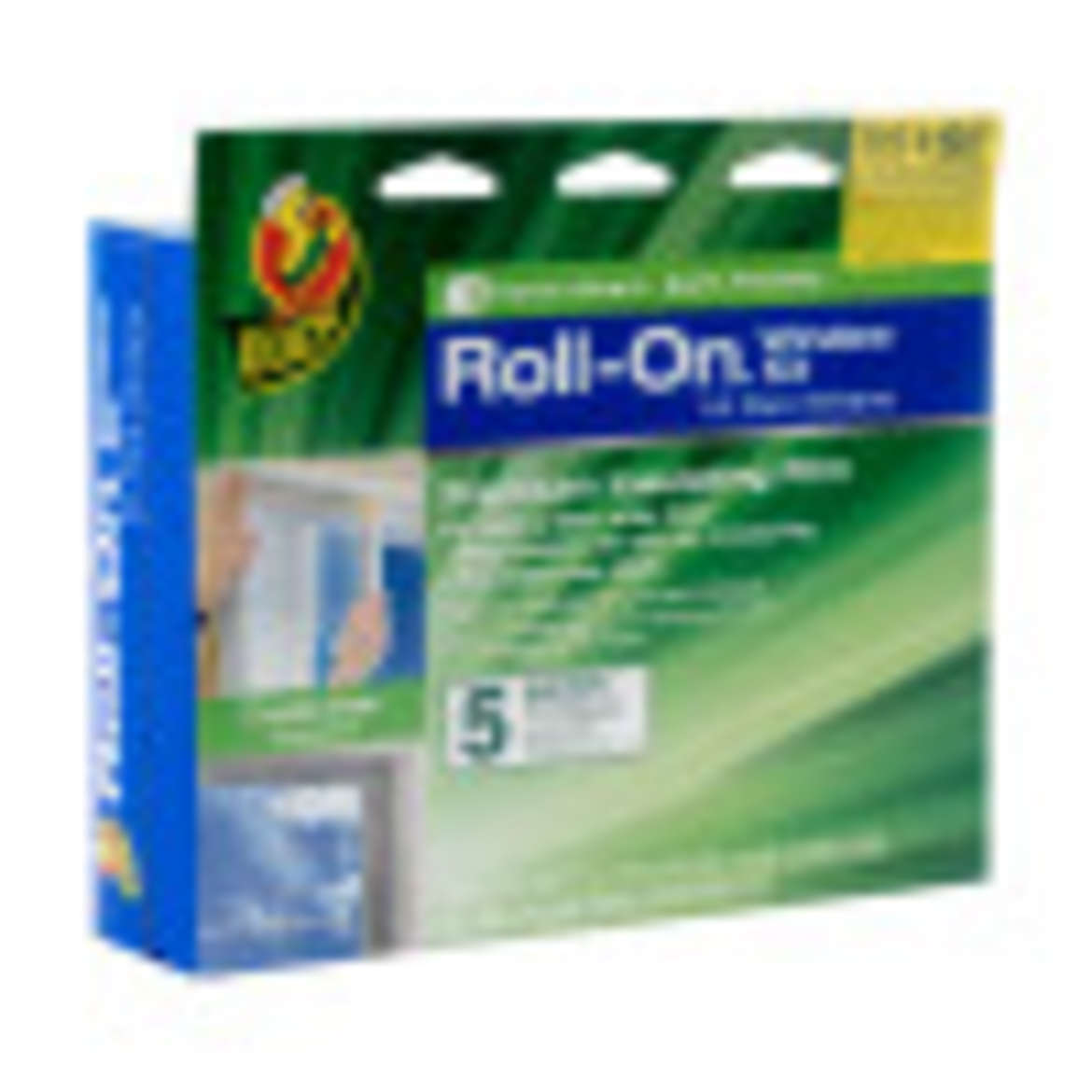 Duck® Brand Roll-On® Window Insulation Film Kit - Indoor, 5 pk, 62 in. x 200 in. Image