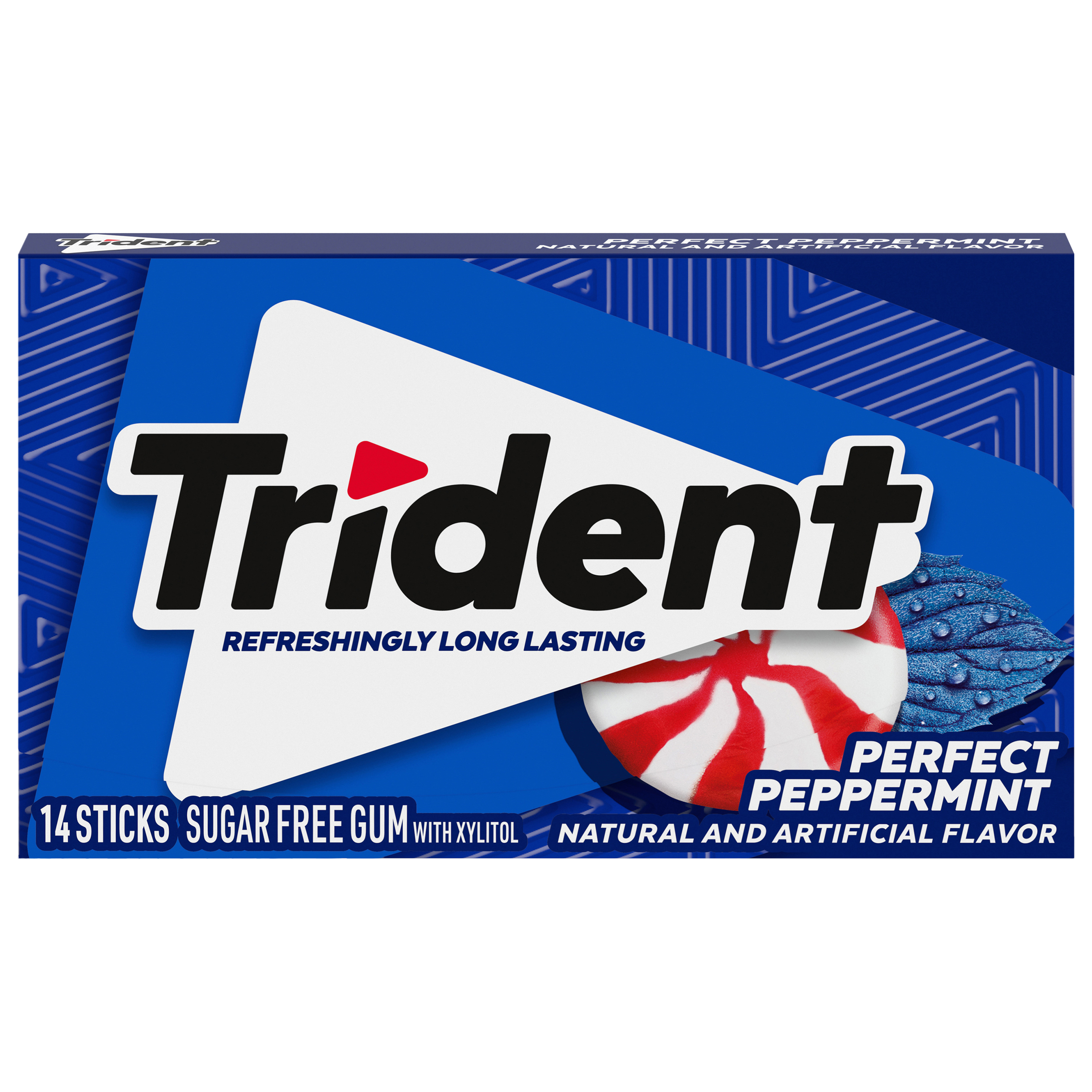 TRIDENT Perfect Peppermint Sugar Free Gum 14PCS 12x12
