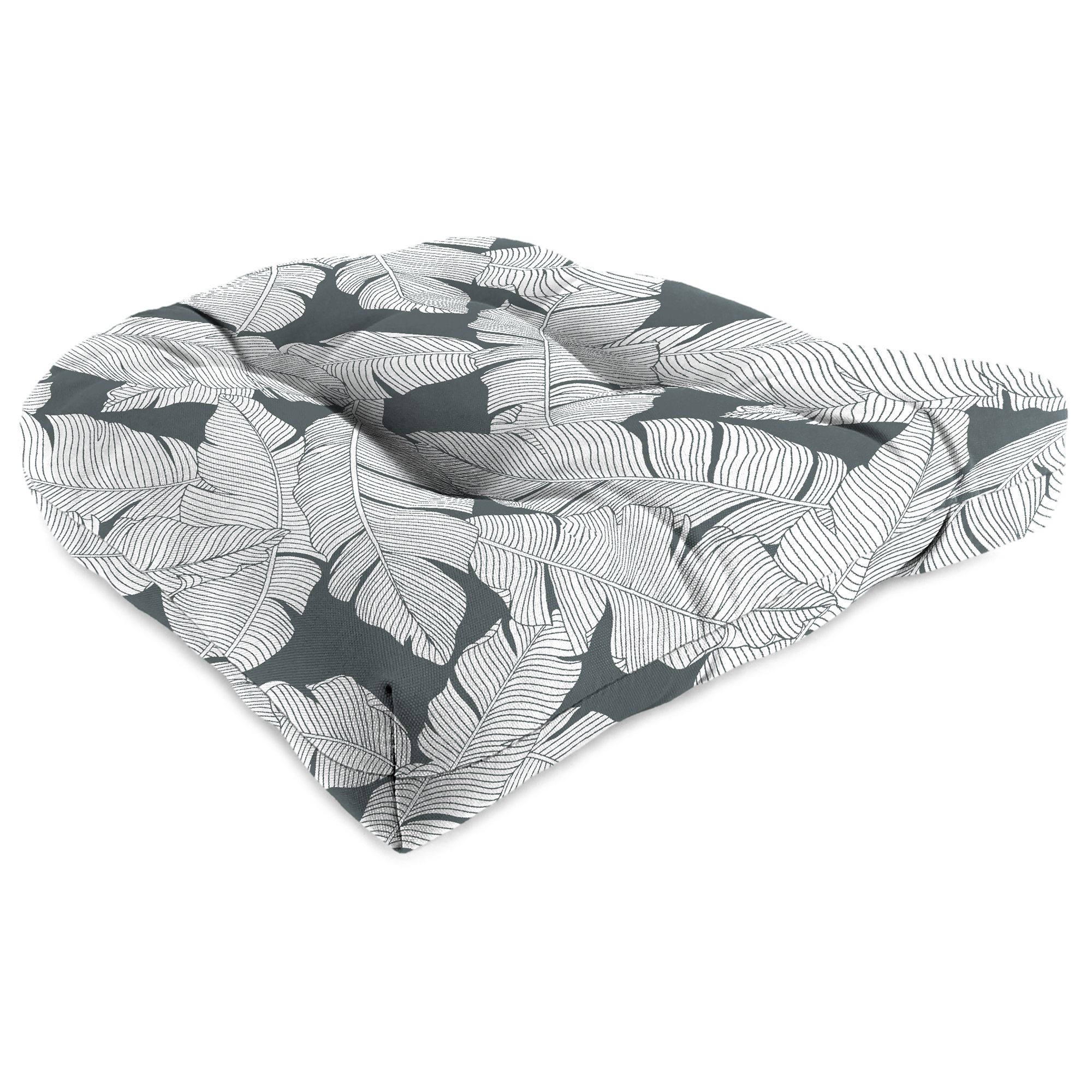 New Tufted Outdoor Patio Wicker Chair Seat Cushion 19", Fade and Stain Resistant - Picture 9 of 13