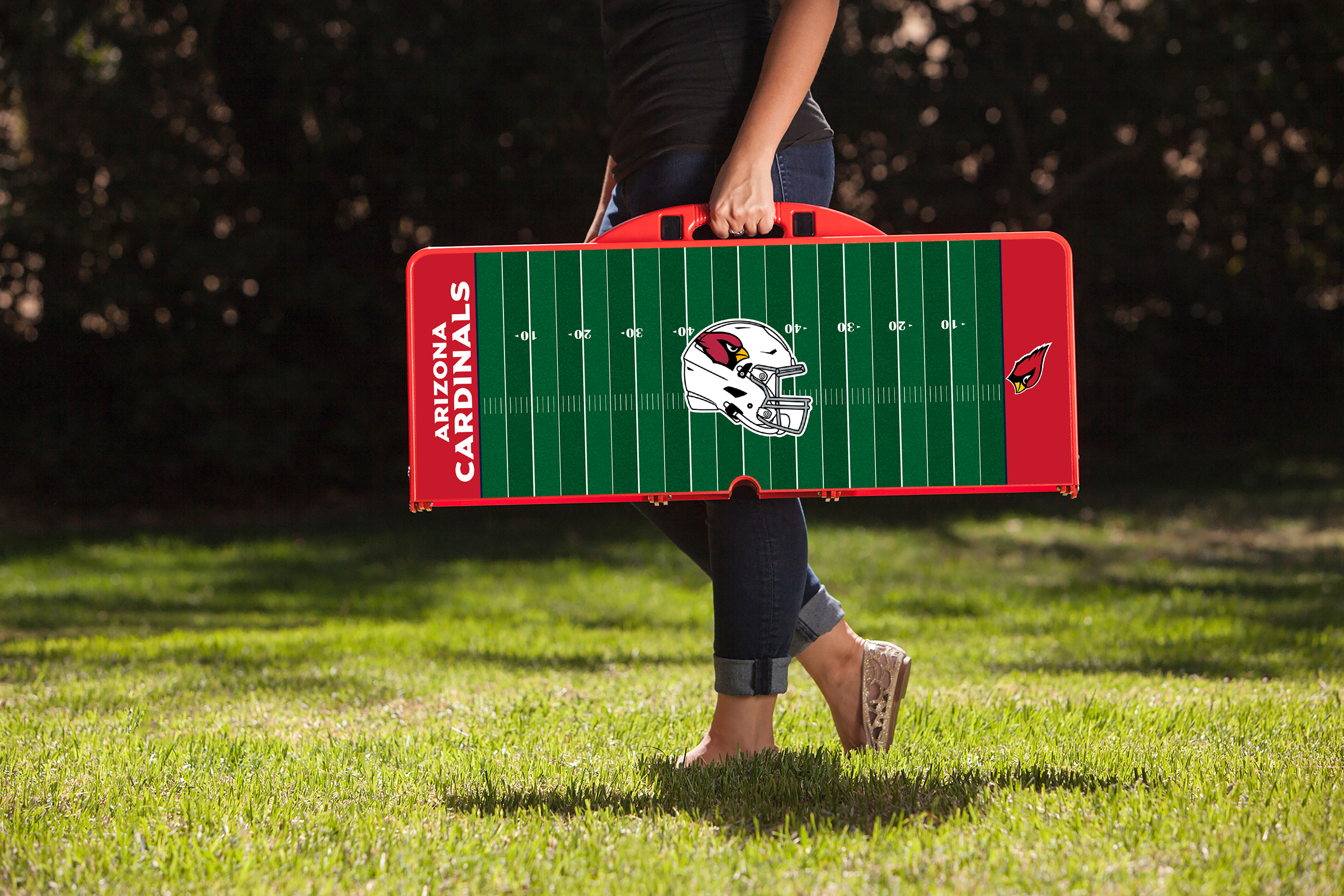 Arizona Cardinals - Picnic Table Portable Folding Table with Seats