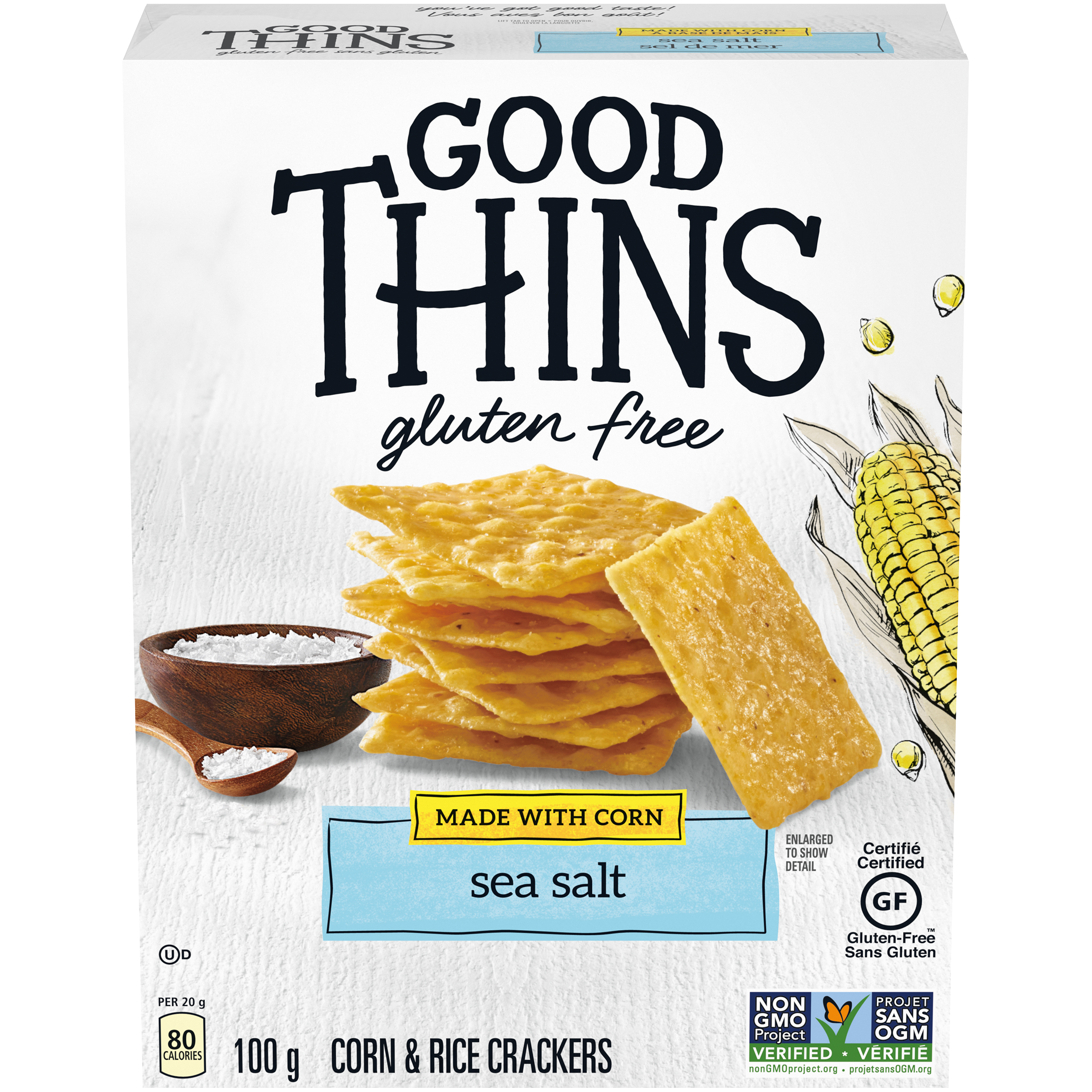 Good Thins Corn Sea Salt Crackers 100 G