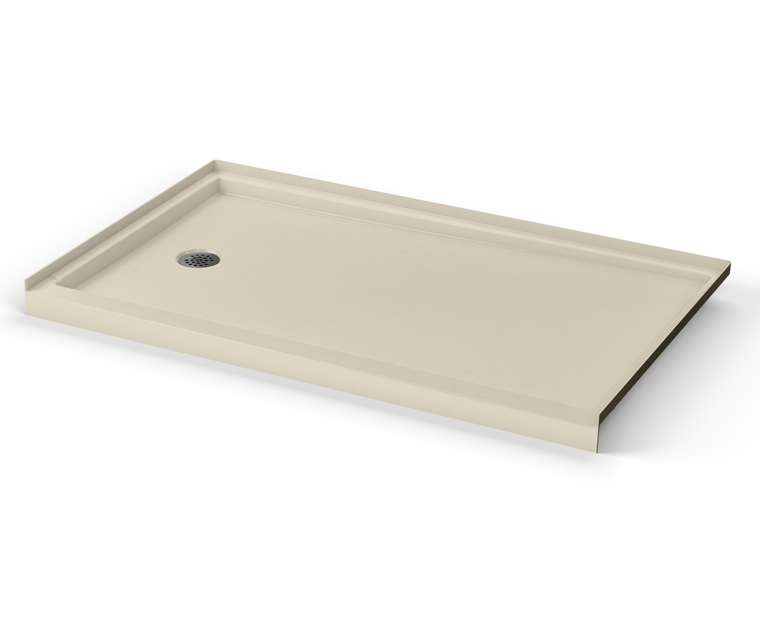 Icon SB6036L/R AcrylX Alcove Right-Hand Drain Shower Base in White view 2