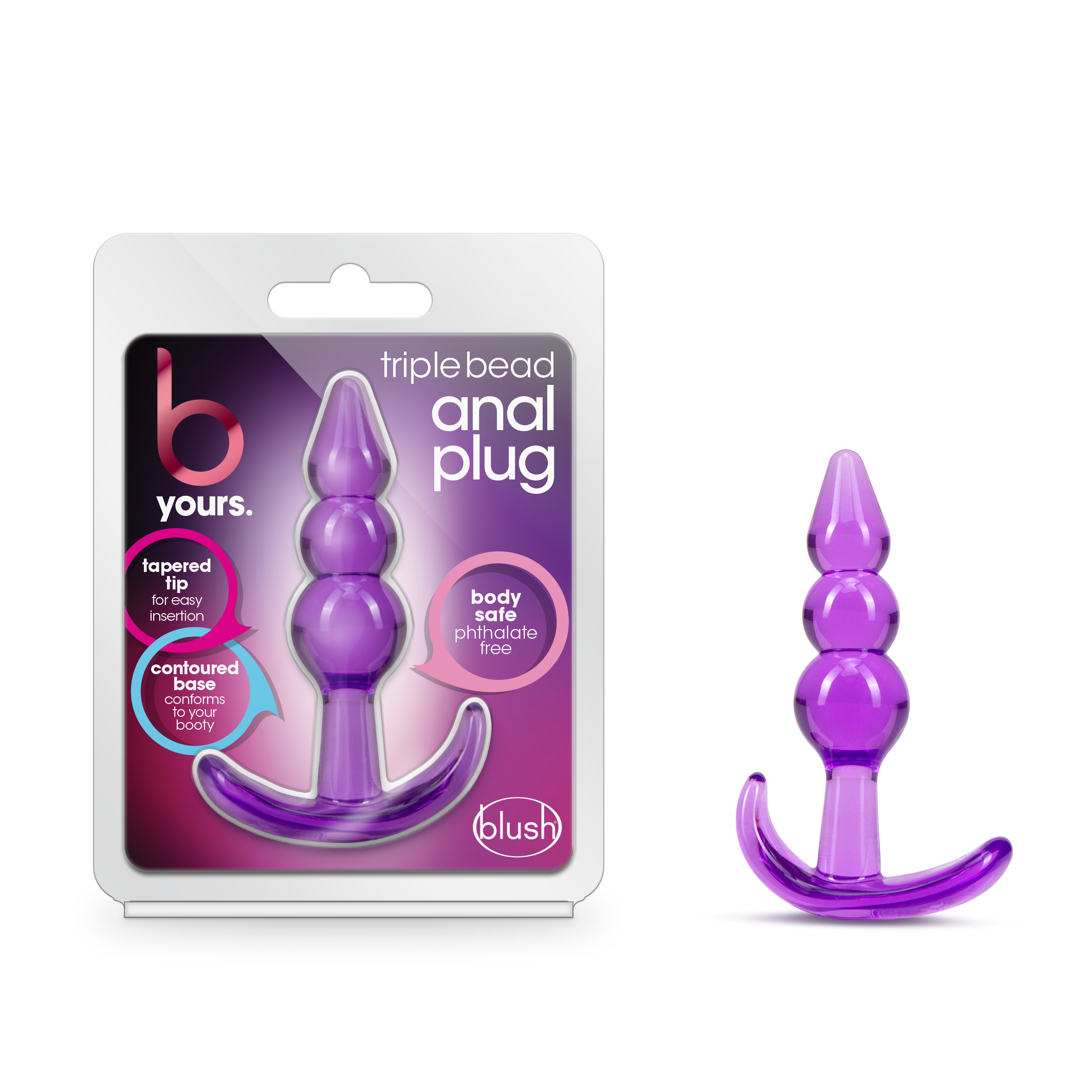 Blush B Yours Blue 3.75-Inch Anal Beads