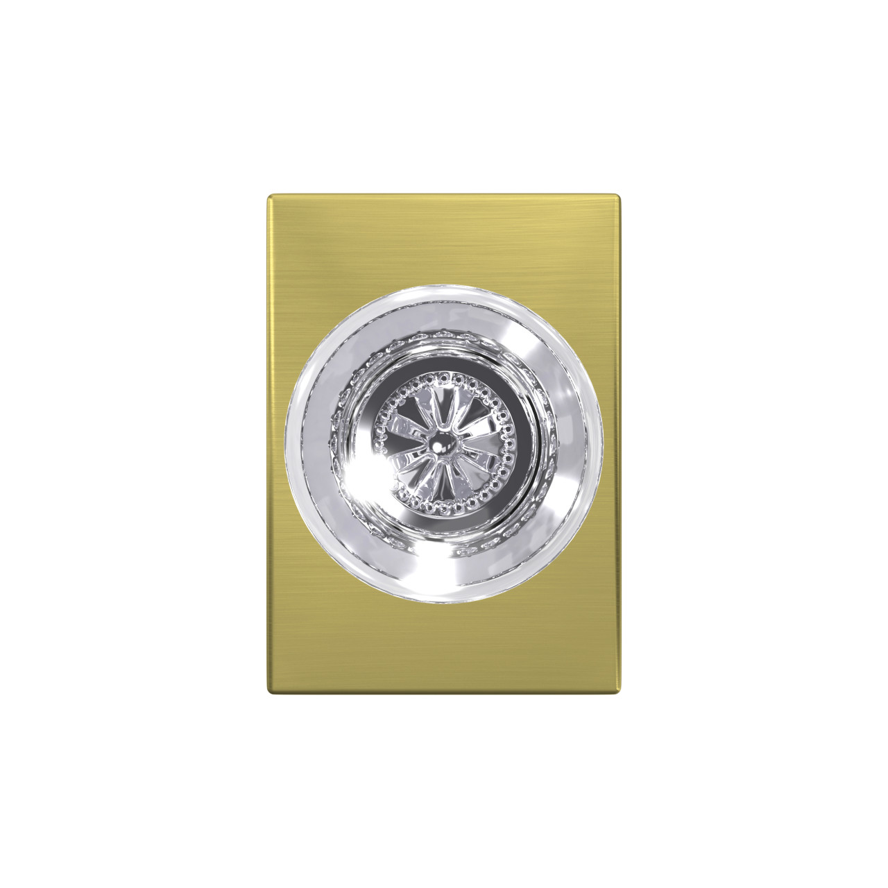 Custom Hobson Glass Knob Combined Interior Hall-Closet and Bed-Bath Lock