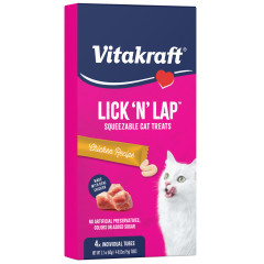 Image of Vitakraft Lick 'n' Lap™, Cat Treat with Chicken 4 Count