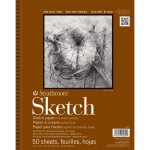 Strathmore 400 Series Sketch Paper Pad, Side Wire Binding, 50 Sheet, 9x12 inch