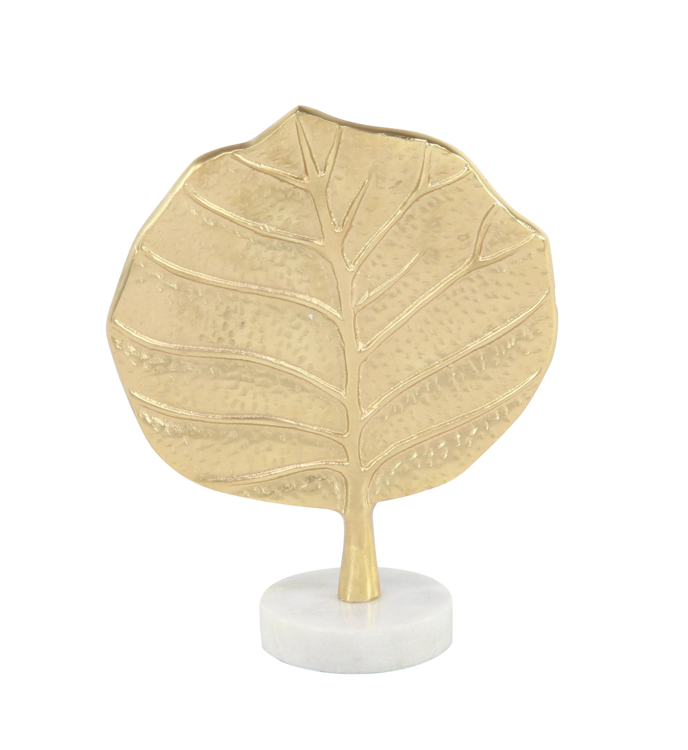 Gold Aluminum Metal  Sculpture, 9" x 4" x 12"