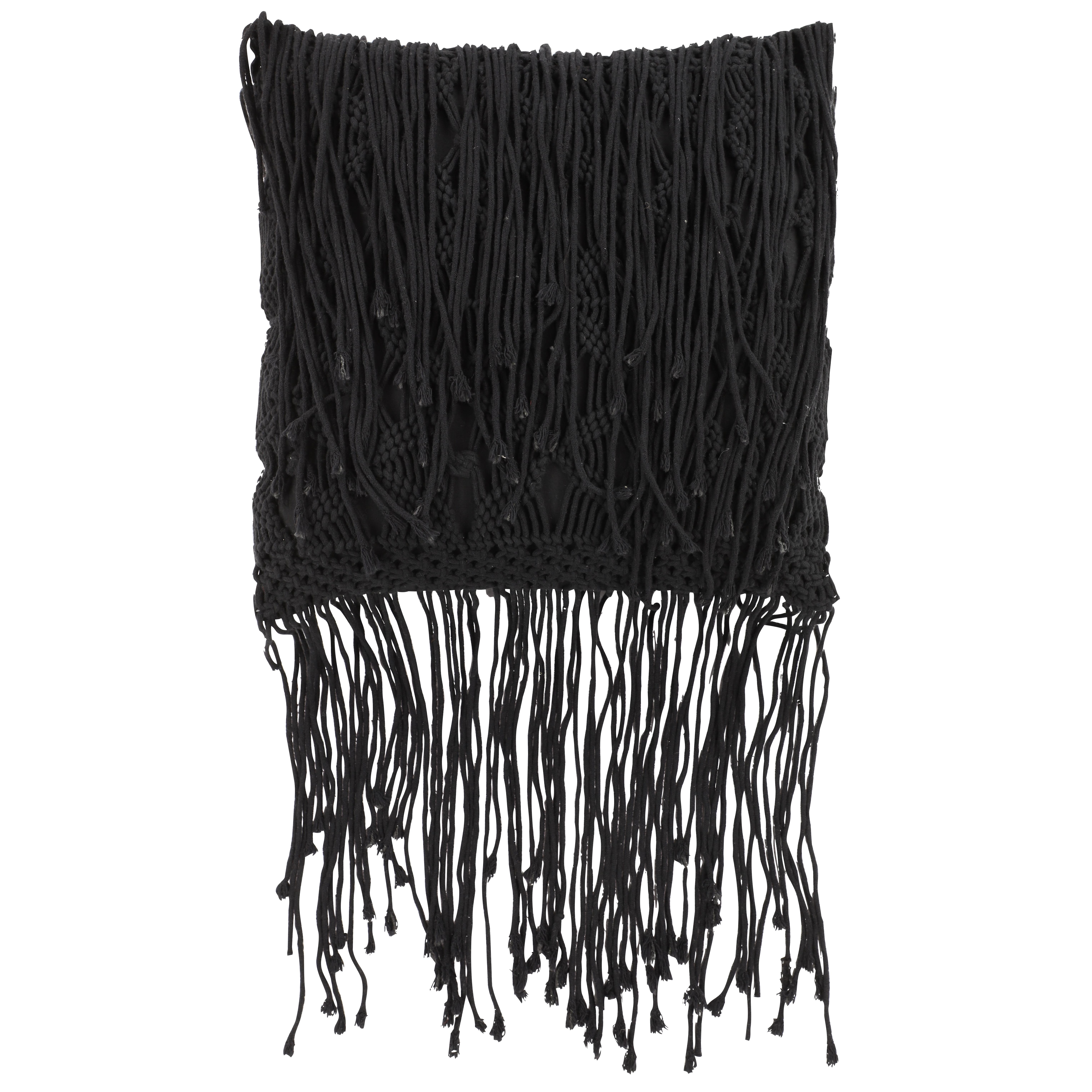 Black Cotton Fabric  Pillow Decorative, 24" x 7" x 24"