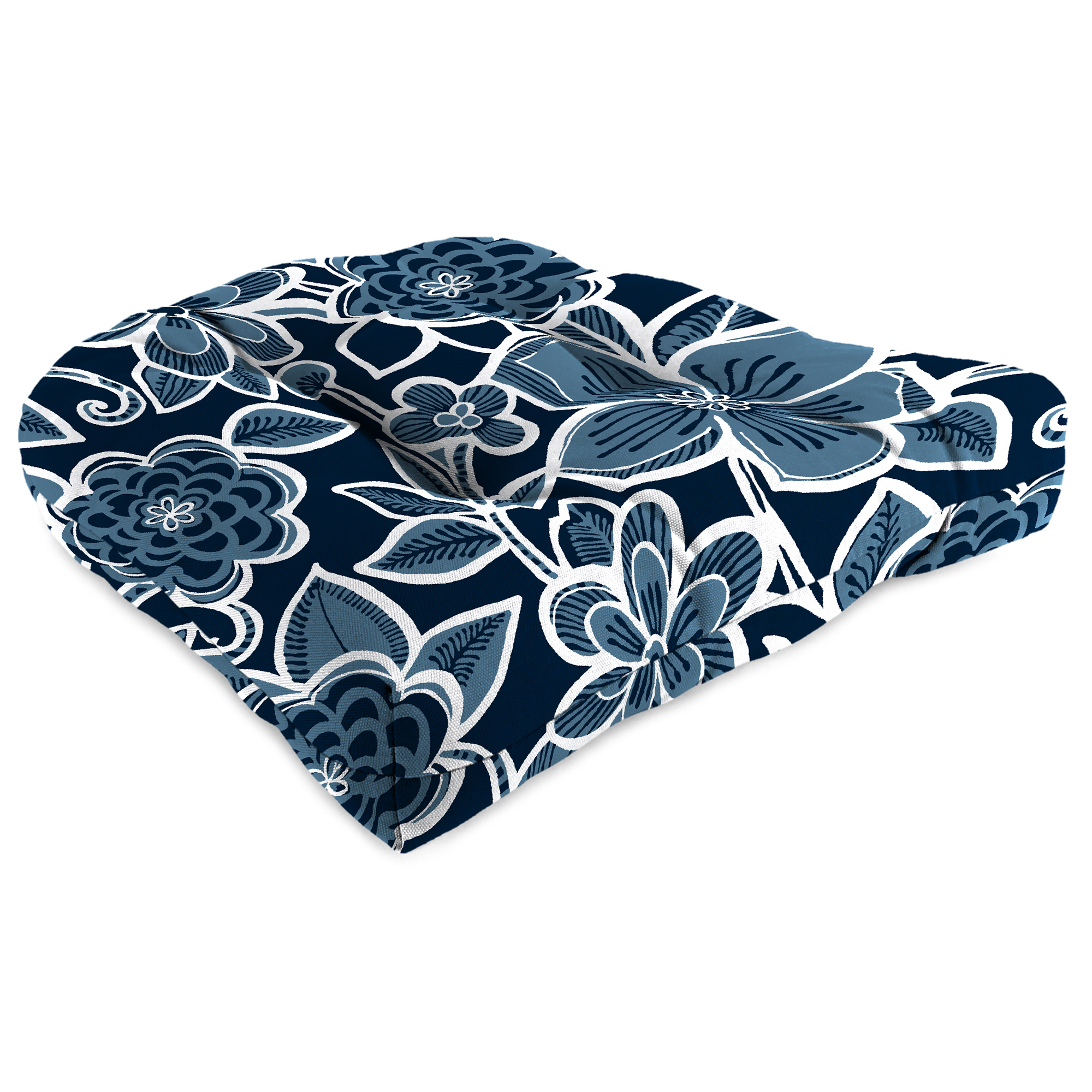 New Tufted Outdoor Patio Wicker Chair Seat Cushion 19", Fade and Stain Resistant - Picture 11 of 13