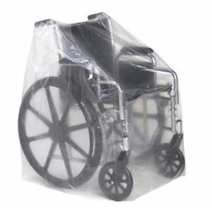 Clear Wheelchair Equipment Bags, 50 x 45 Inches, 250 per Roll