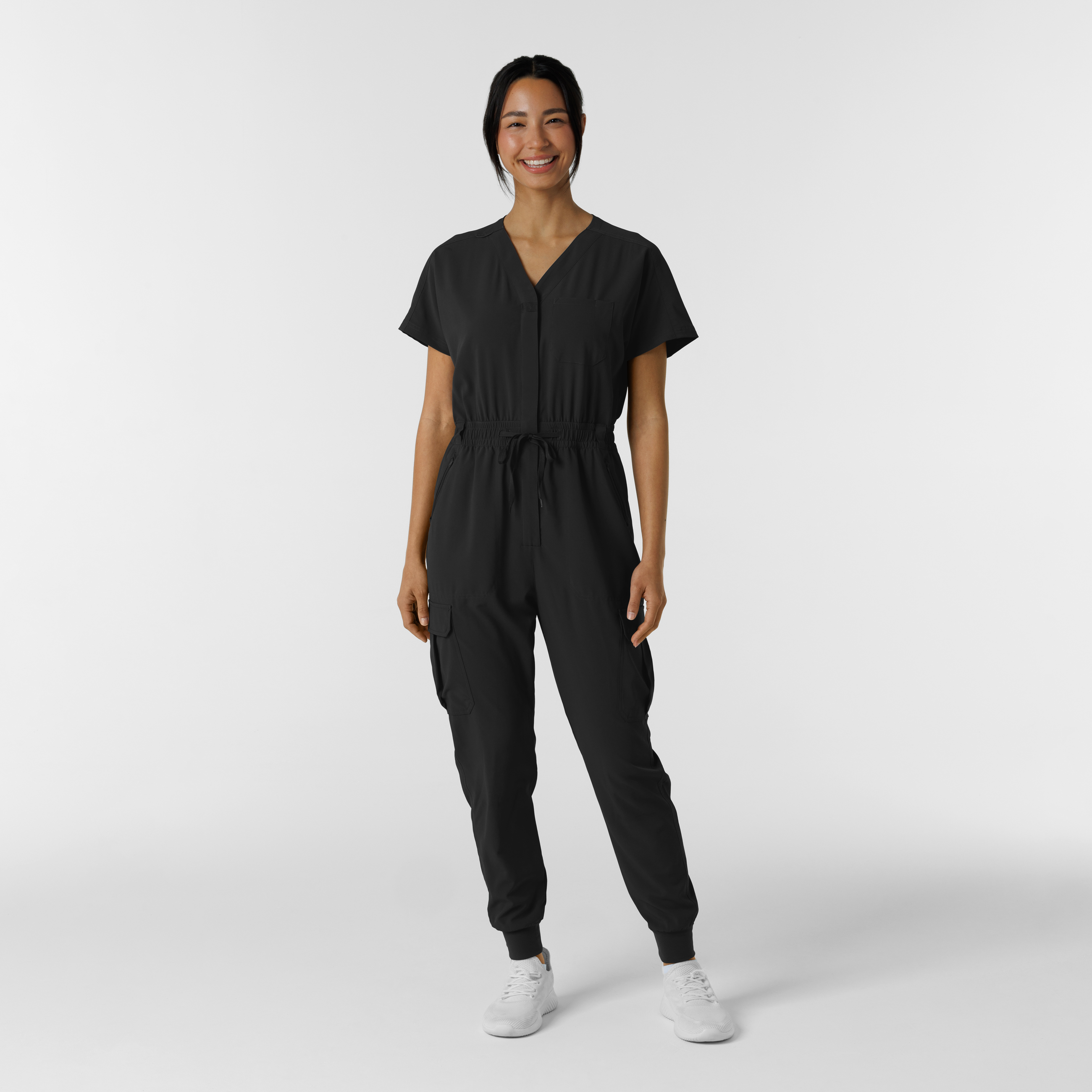 RENEW Women&#8216;s Cargo Jogger Scrub Jumpsuit-Wonder Wink