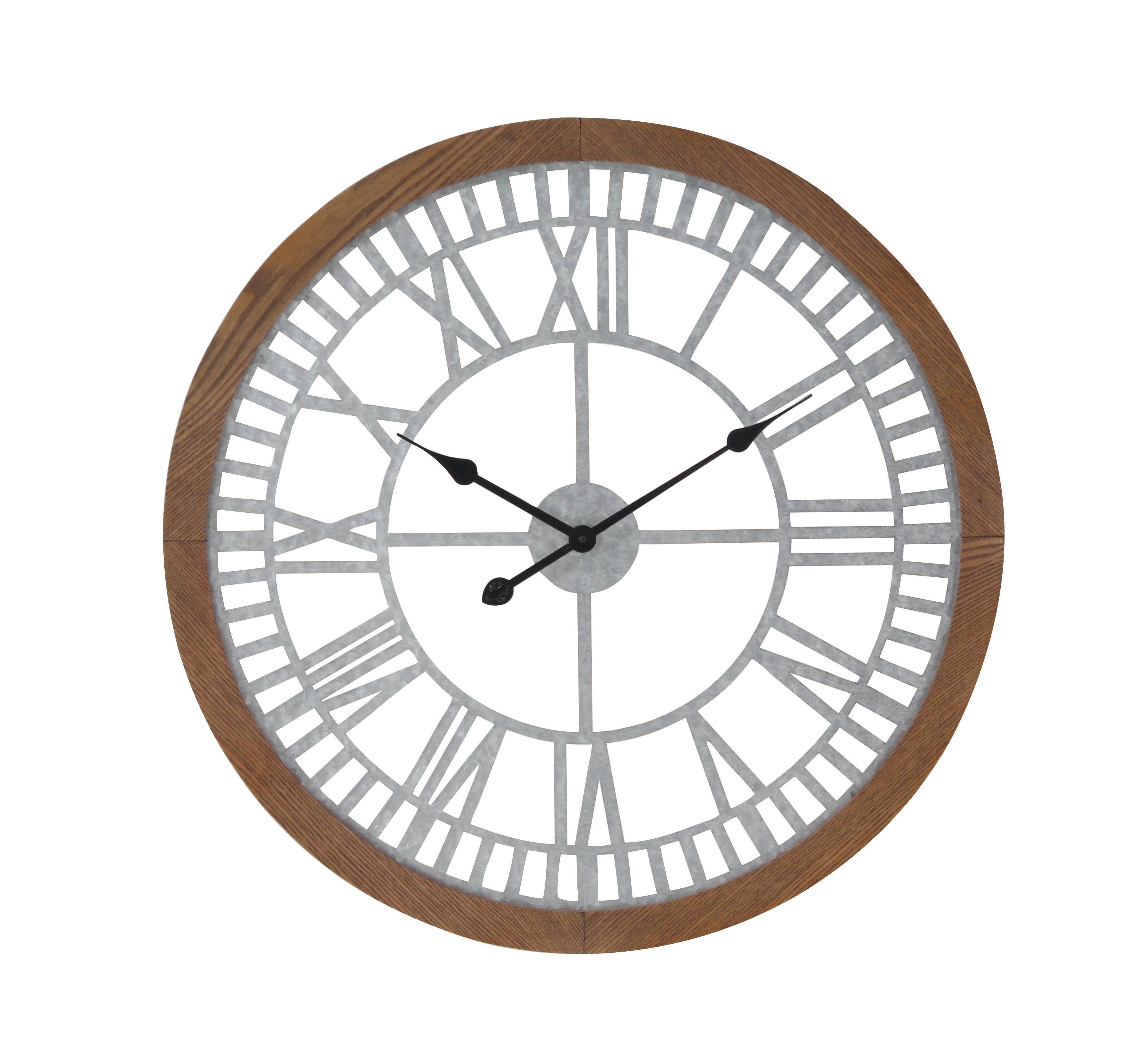 metal  wall clock, 28" x 2" x 28"