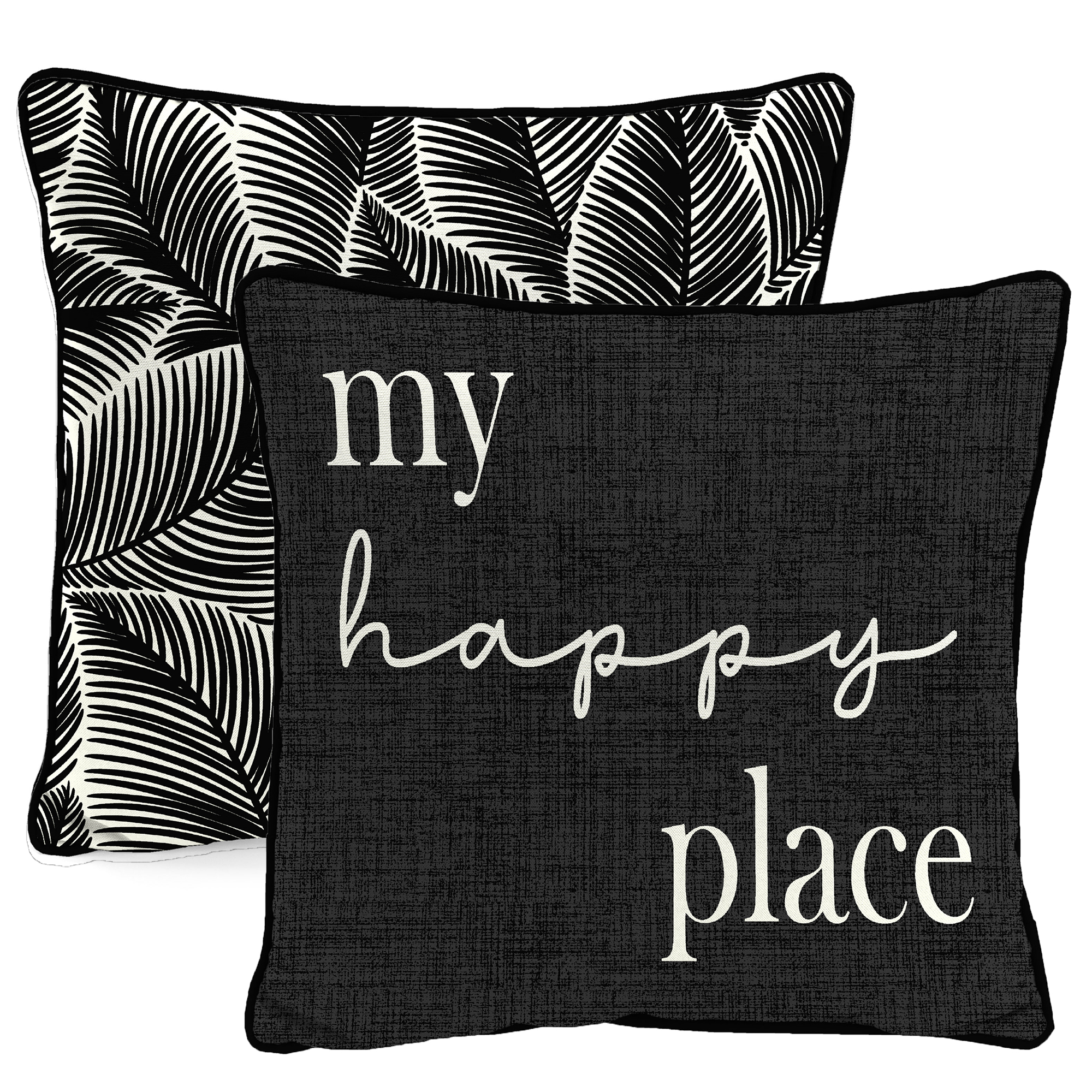 New Outdoor Throw Pillow with Welt 16" x 16", Fade Stain Resistant, Easy Clean - Picture 7 of 30