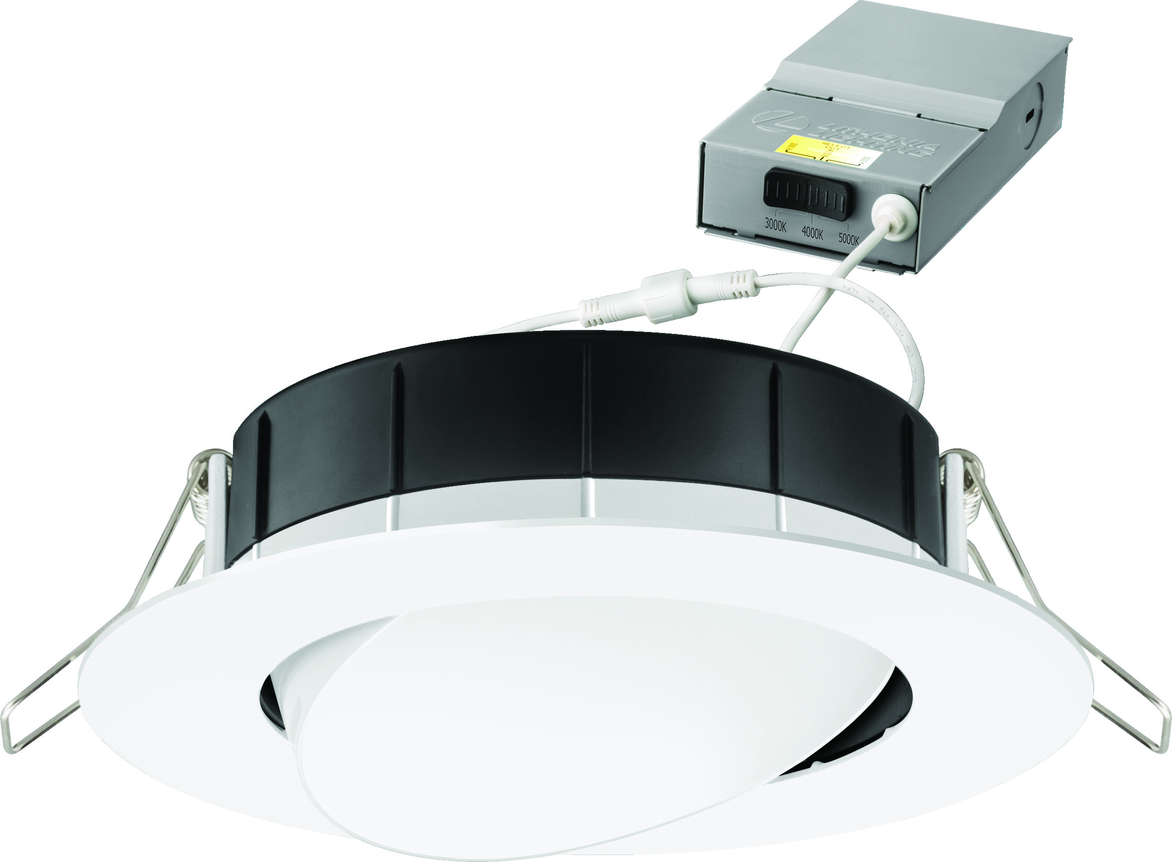 LIT WF4 ADJ LED 30K40K50K90 MB M6 4" ADJ WAFER 30/40/50K **BLACK** (254HLL)