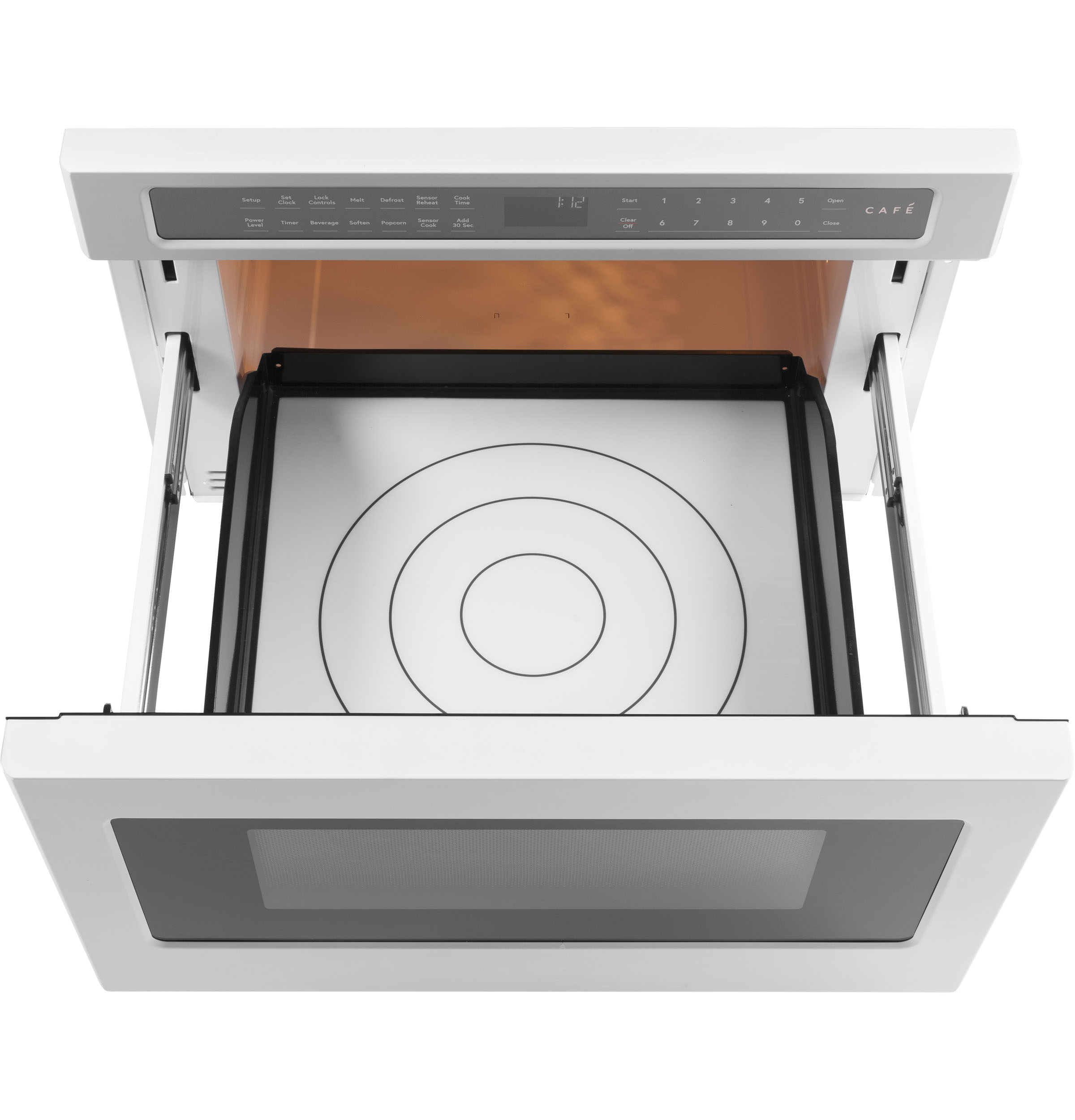Café™ 1.2 Cu.Ft. Matte White Built In Microwave Drawer view 3