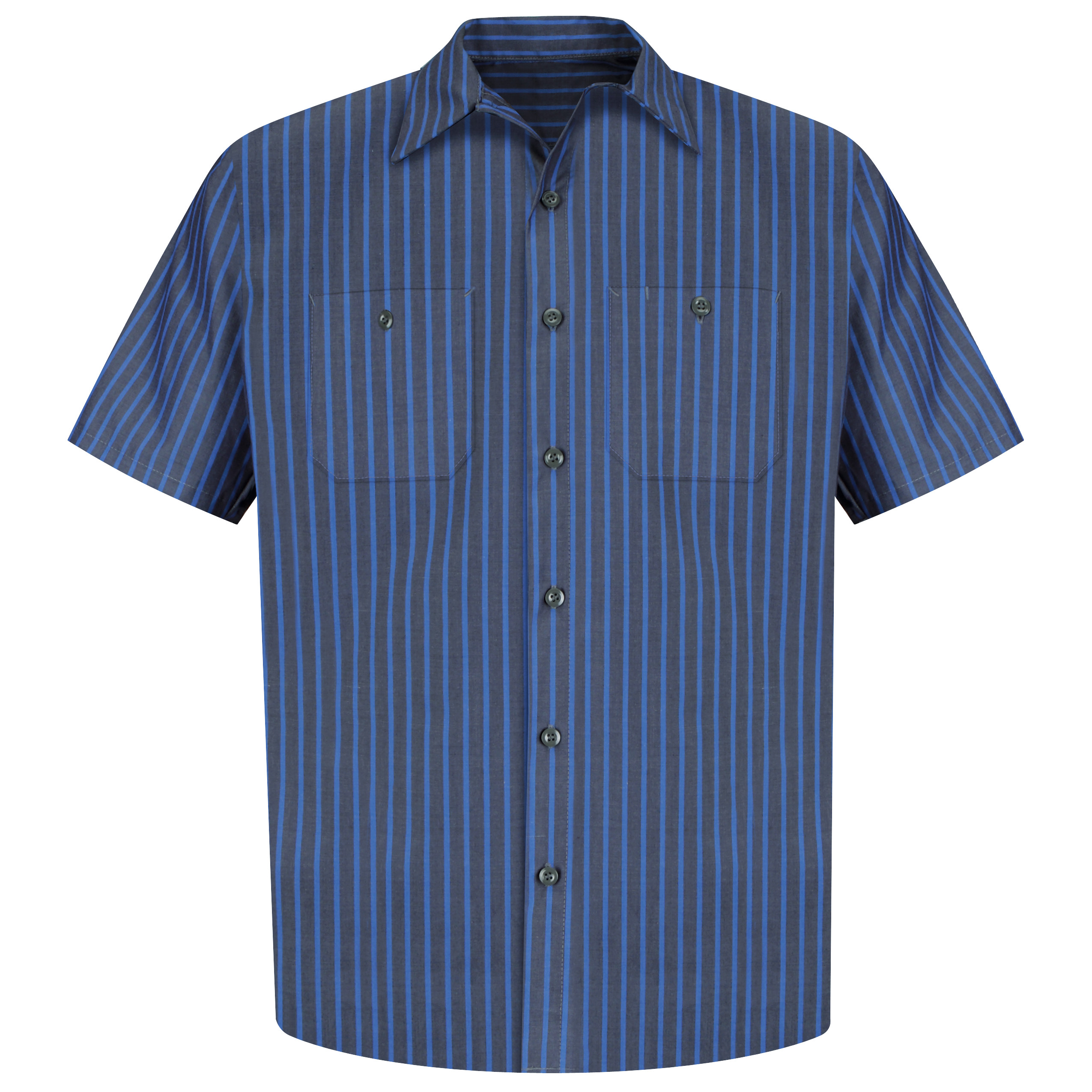 Picture of Red Kap® SP24-STRIPE Men's Short Sleeve Industrial Stripe Work Shirt