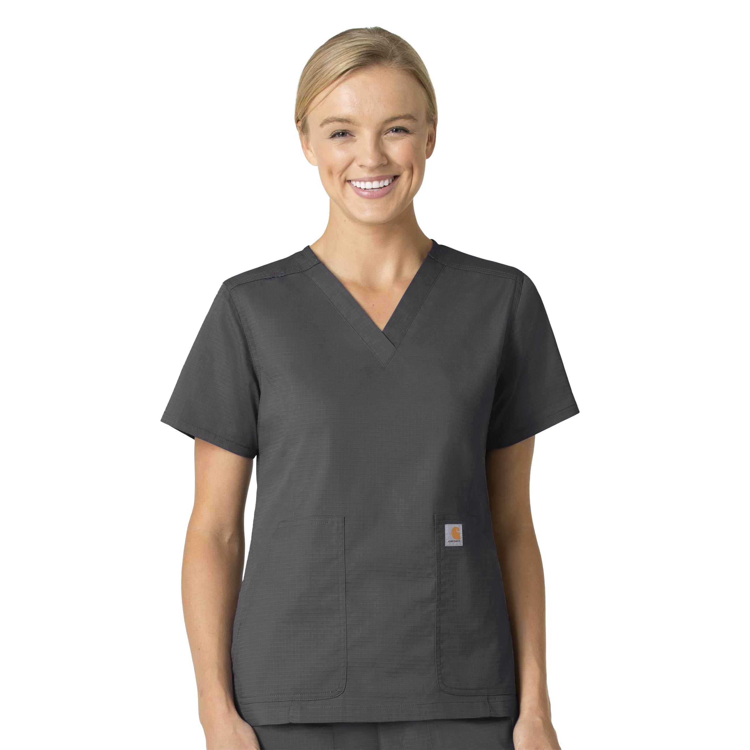 Rugged Flex Ripstop Women&#8216;s V-Neck Scrub Top-Carhartt