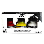 DALER-ROWNEY FW ACRYLIC INK PRIMARY 6CT 29.5ML