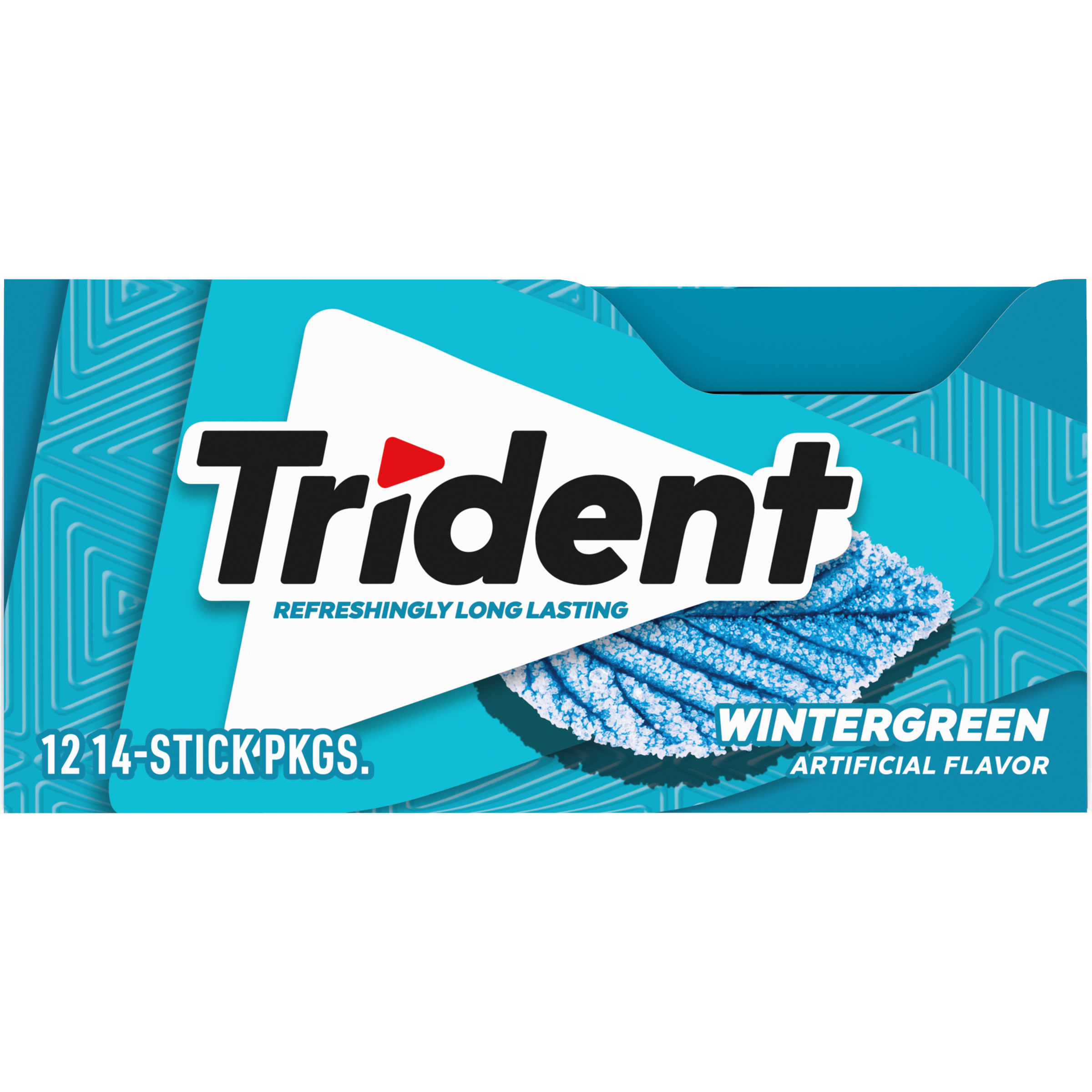 Trident Wintergreen Sugar Free Gum, 12 Packs of 14 Pieces (168 Total Pieces)-2