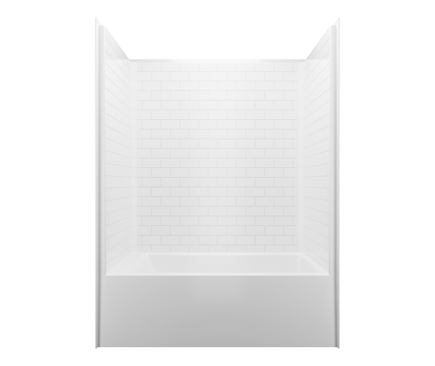 6036stt Acrylx Alcove One Piece Tub Shower In view 3