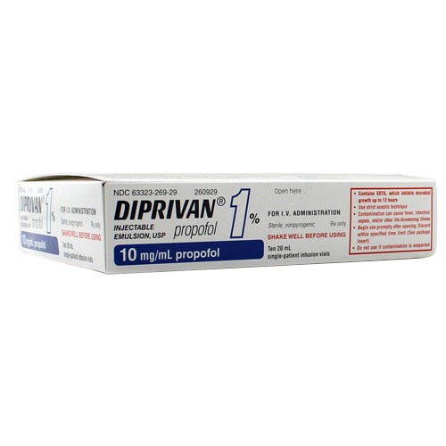 Diprivan® 10mg/ml 20ml Single Patient Infusion Vial - 10/Box