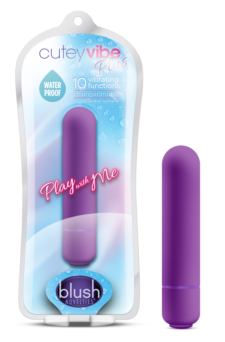 Blush Play with Me Cutey Vibe Plus Purple 3.25-Inch Vibrating Bullet