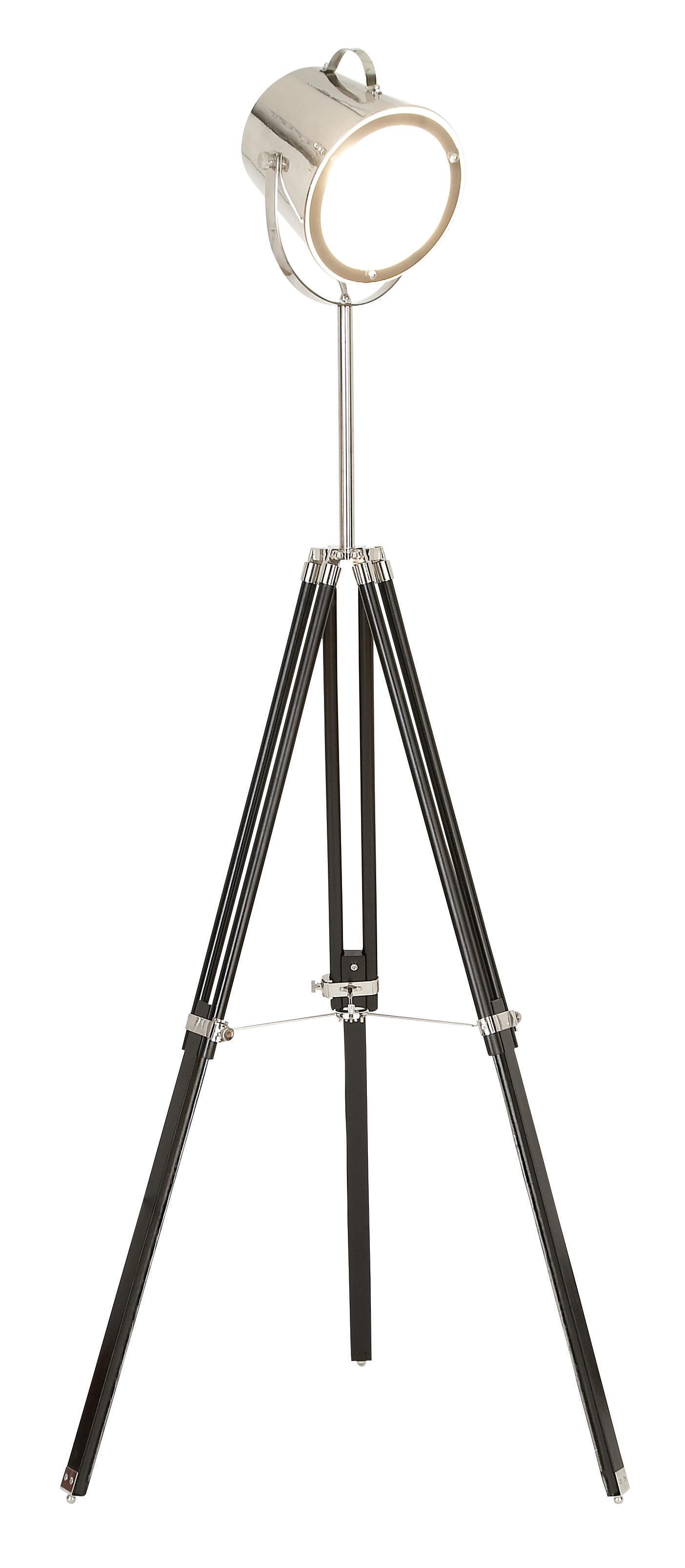 Black Wood  Room Floor Lamp, 24" x 24" x 64"