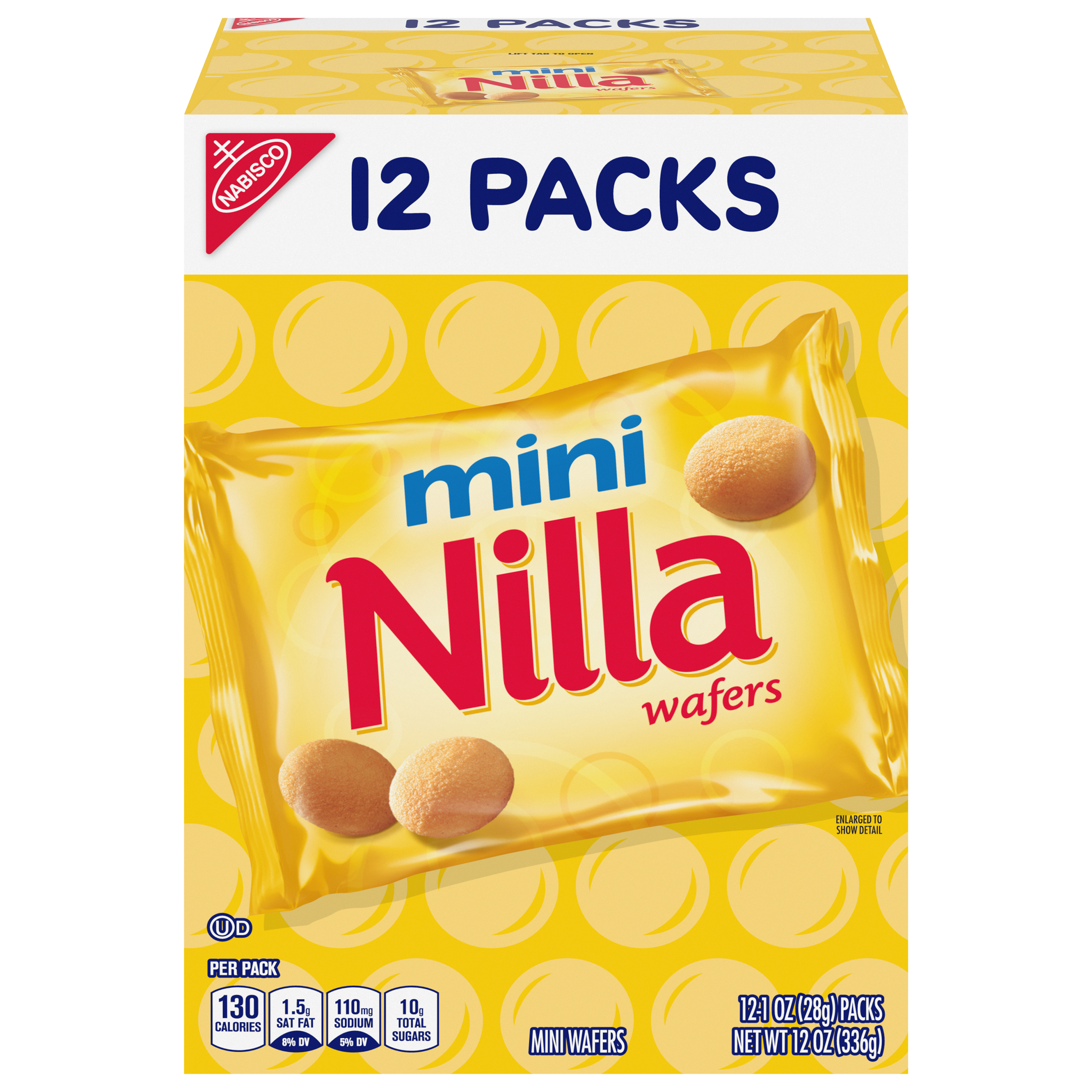 Nilla Wafers Mini Vanilla Wafer Cookies, 12 Snack Packs-thumbnail-0