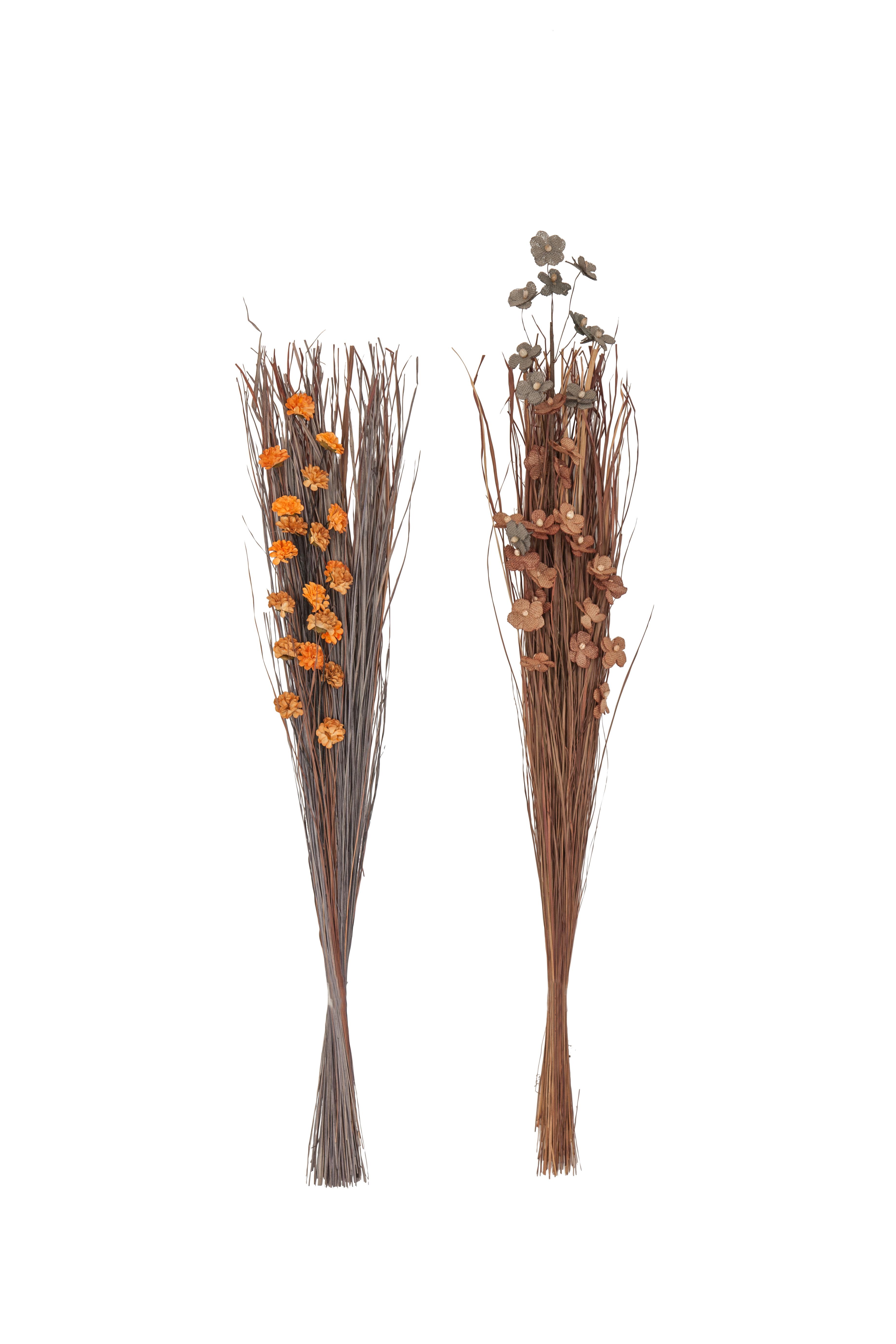 Brown Dried Plant Pansy Natural Foliage, 2Assorted 2"W, 45"H