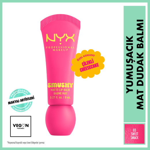 smushy yumuşacık mat dudak balmı - 03 sweet smack