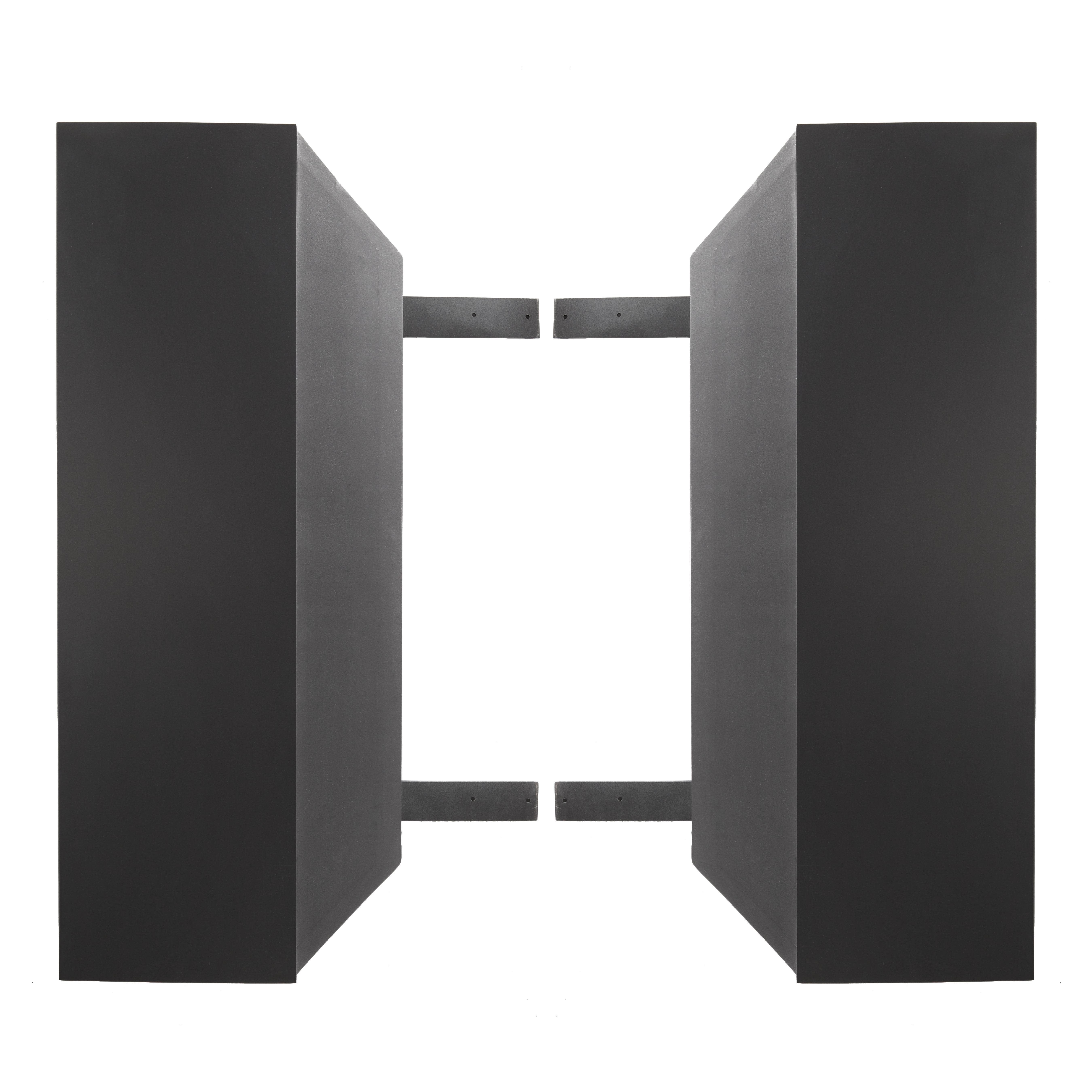 Black Wooden  Dining Table, Set of 2 40"W, 23"H
