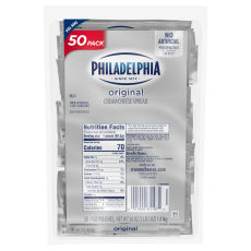 Philadelphia Regular Cream Cheese Spread 50-1 oz Packets